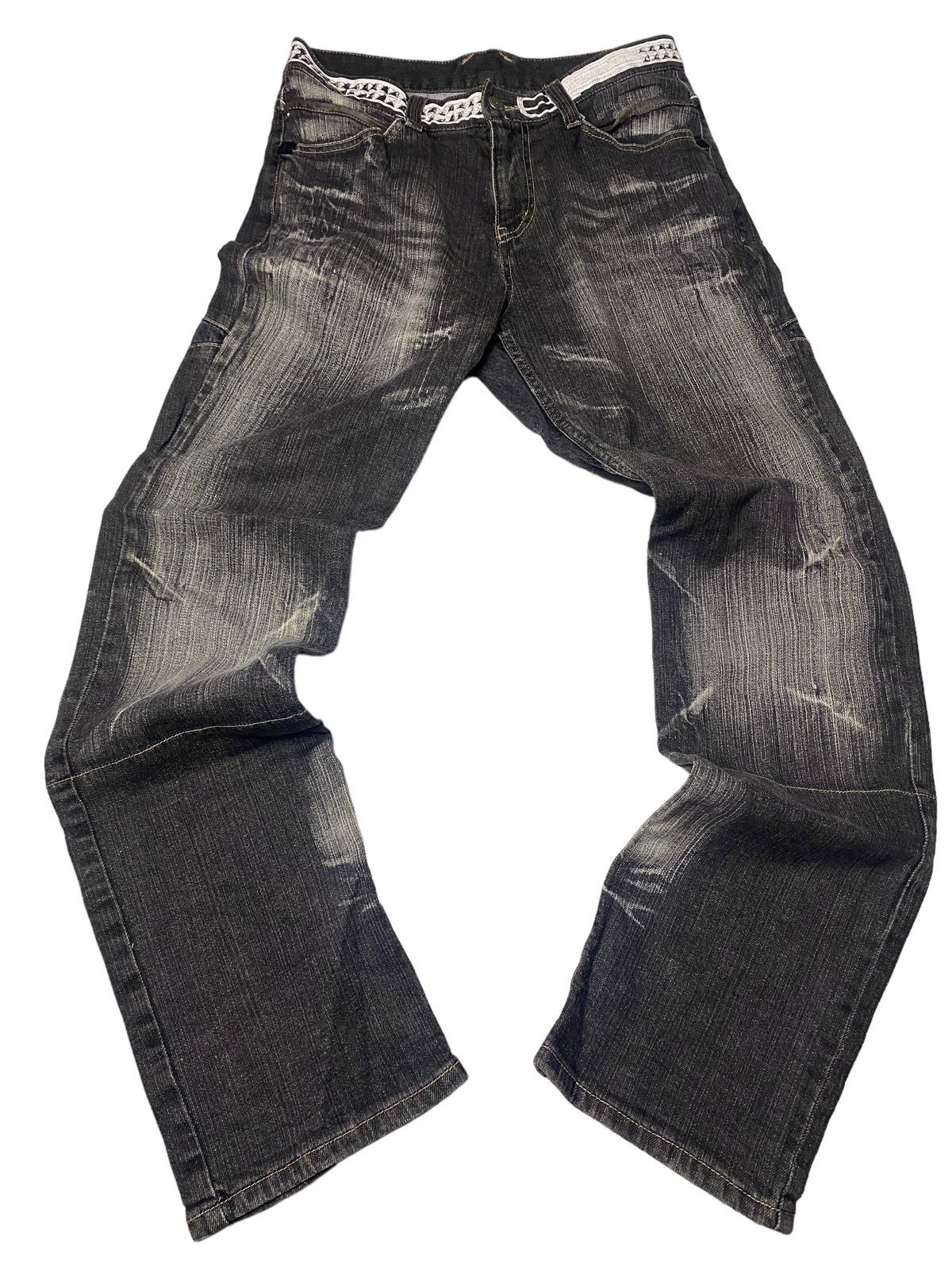 If Six Was Nine × Japanese Brand × Le Grande Bleu (L.G.B.) 2000's PPFM Flared Star Booze Piils Seawash Jeans Size US 29 - 2 Thumbnail