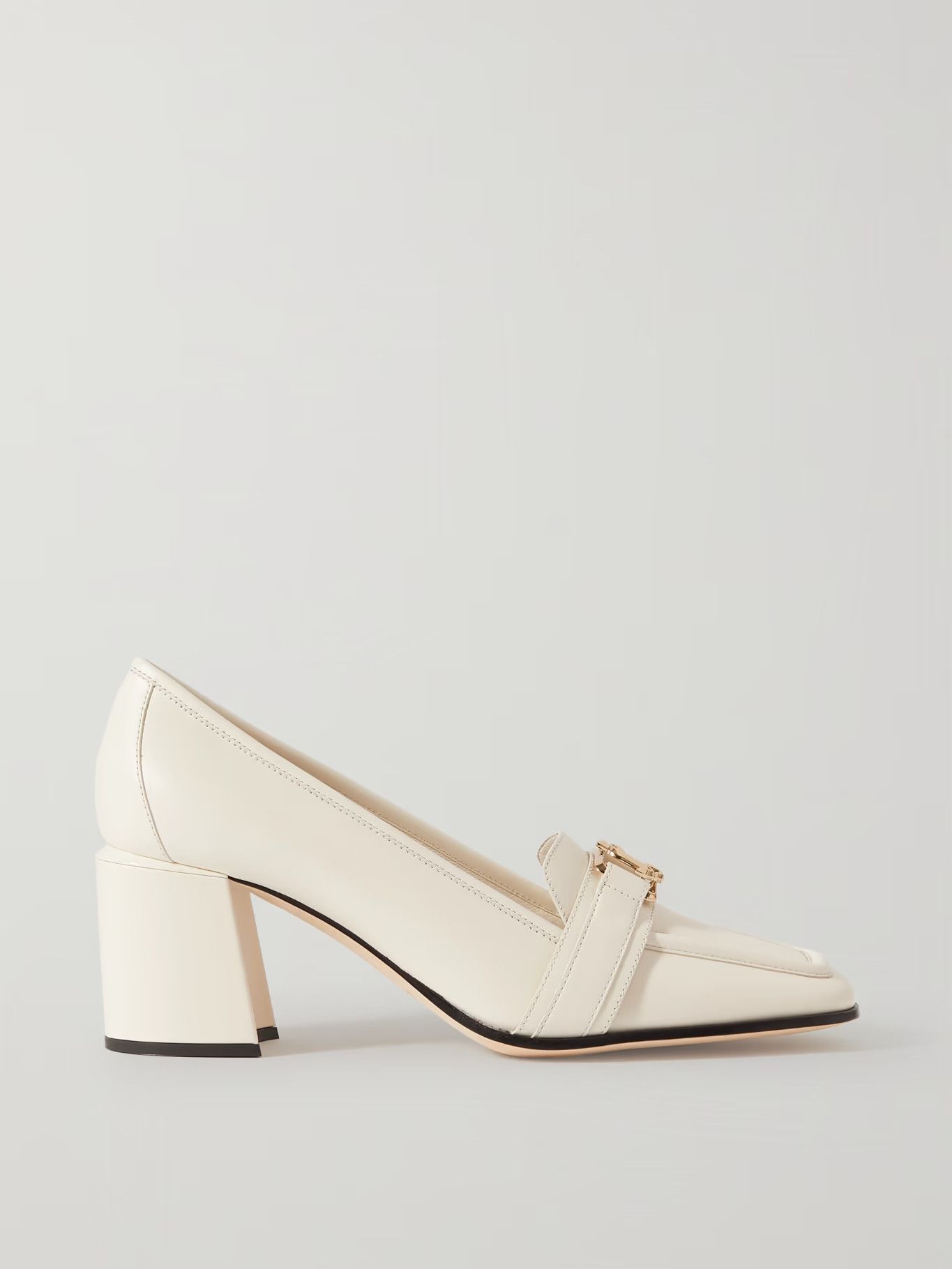 Jimmy Choo o1y0326 Loafers in Ivory Size US 8 / IT 38 - 1 Thumbnail