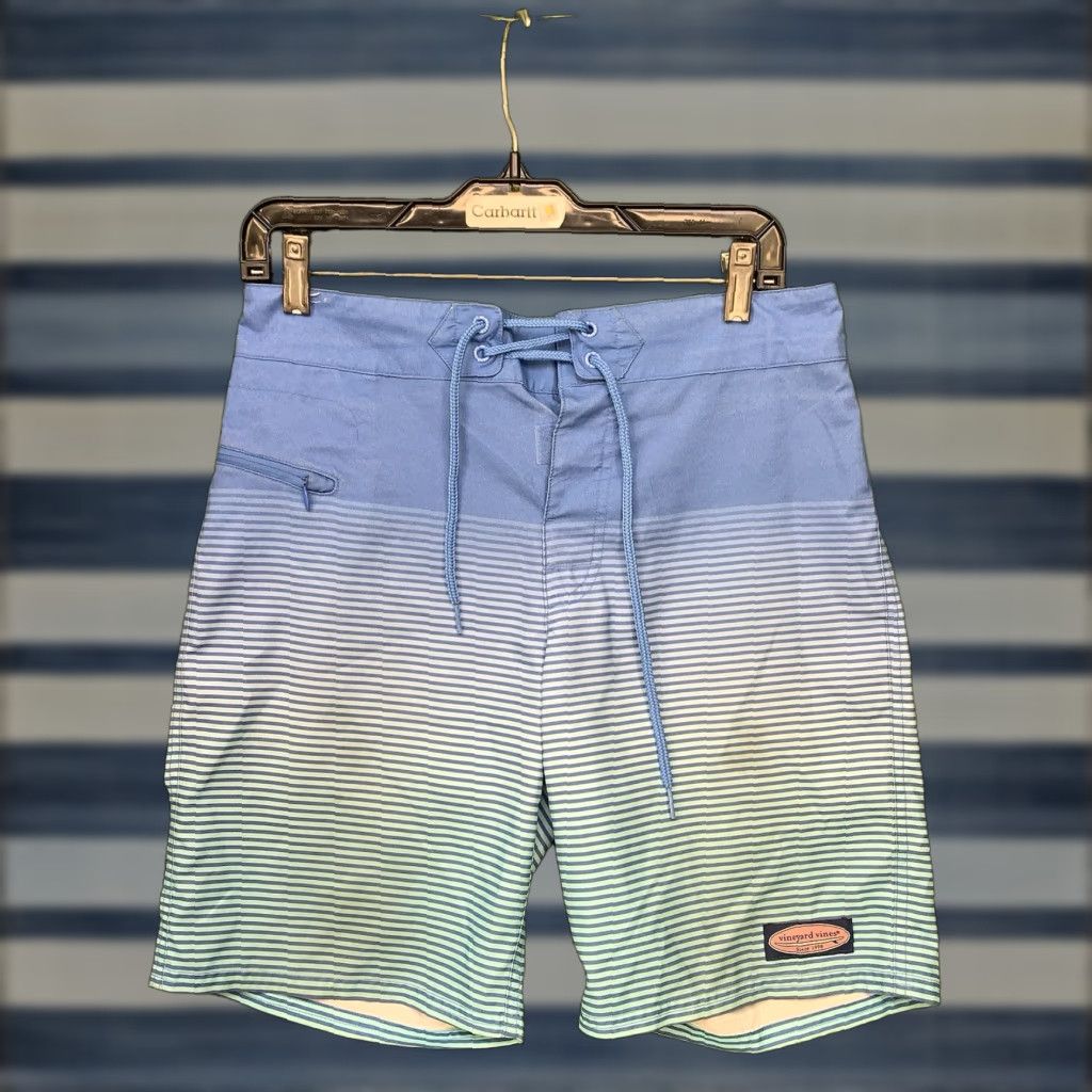 Vineyard Vines Vineyard Vines Performance Shorts Mens 28 Blue Golf Preppy Swimwear Striped Y2K Size US 28 / EU 44 - 1 Thumbnail