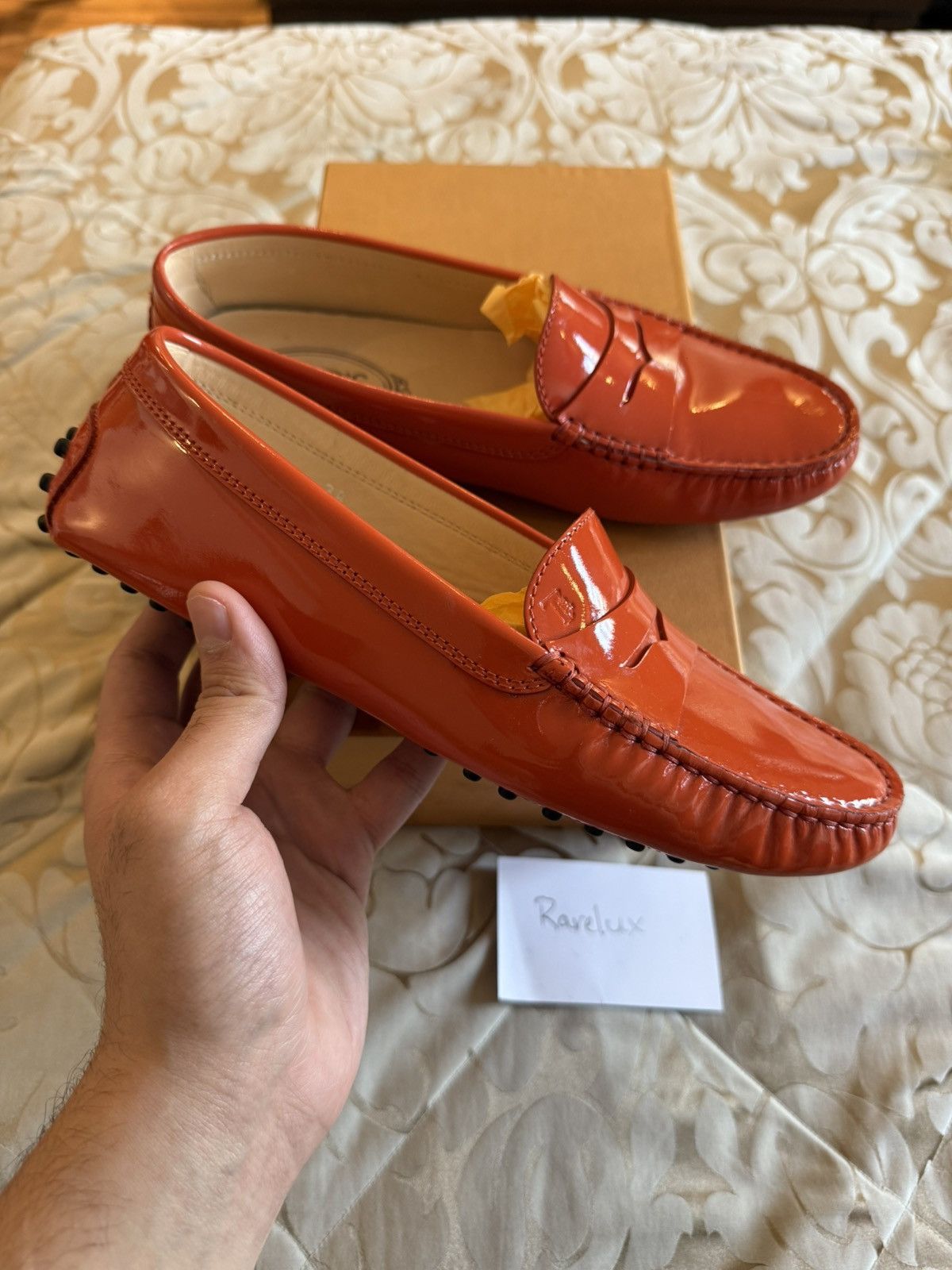 Tod's Tod`s Womans Brown Leather Driving Shoe Moc Toe Loafer FR 36 Size US 8 / IT 38 - 1 Thumbnail