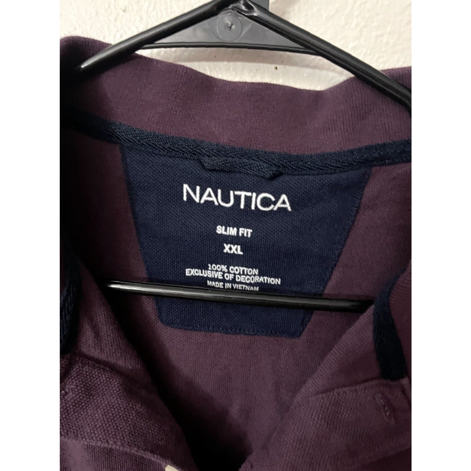 Nautica Nautica Burgundy Polo Shirt Mens 2XL Short Sleeve Slim Fit Classic Golf Boating Size US XXL / EU 58 / 5 - 3 Thumbnail