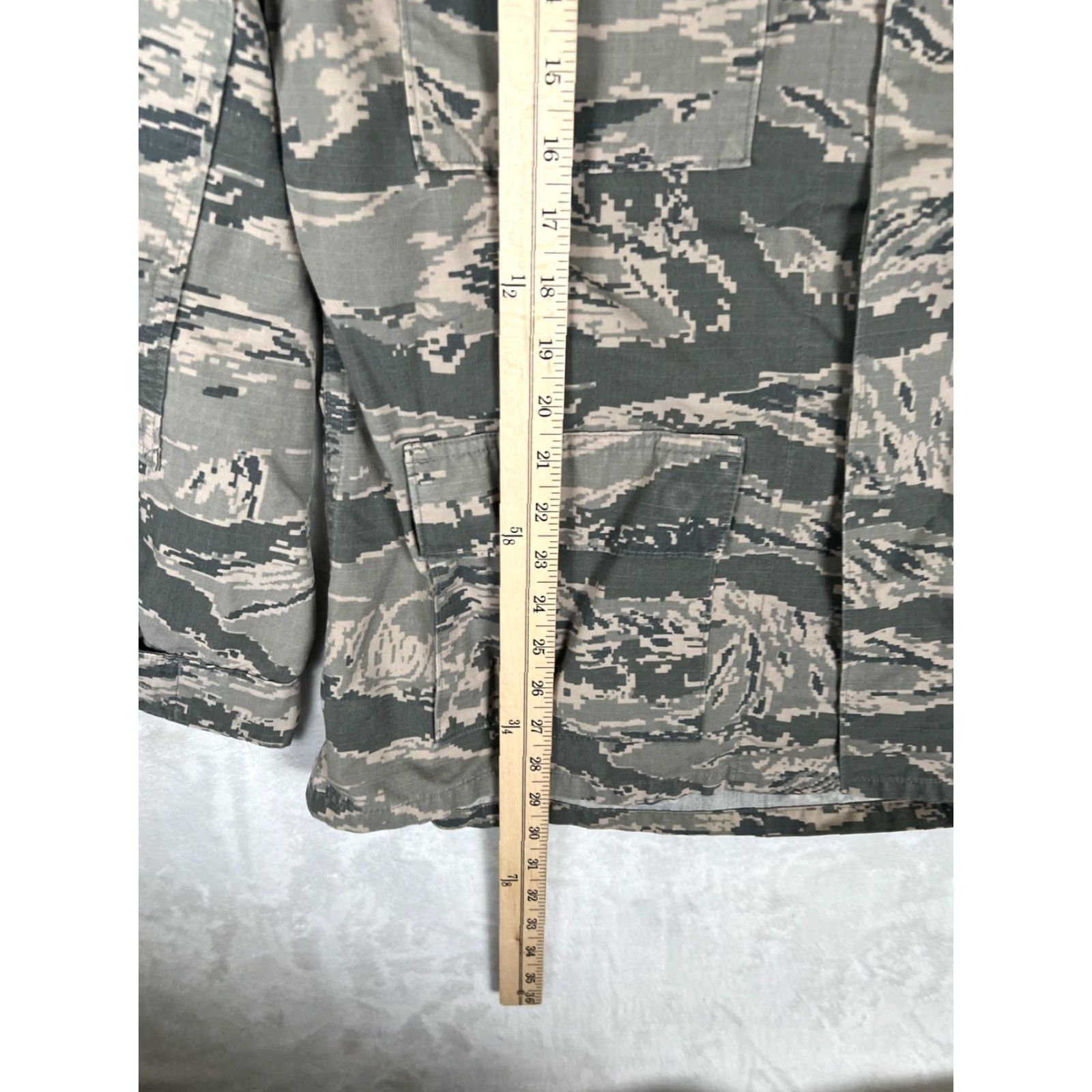 Vintage US Air Force Coat Mens 40 Long ABU Tiger Stripe Camo Utility Duty Jacket Shirt Womenless Size US XXS / EU 40 - 6 Thumbnail