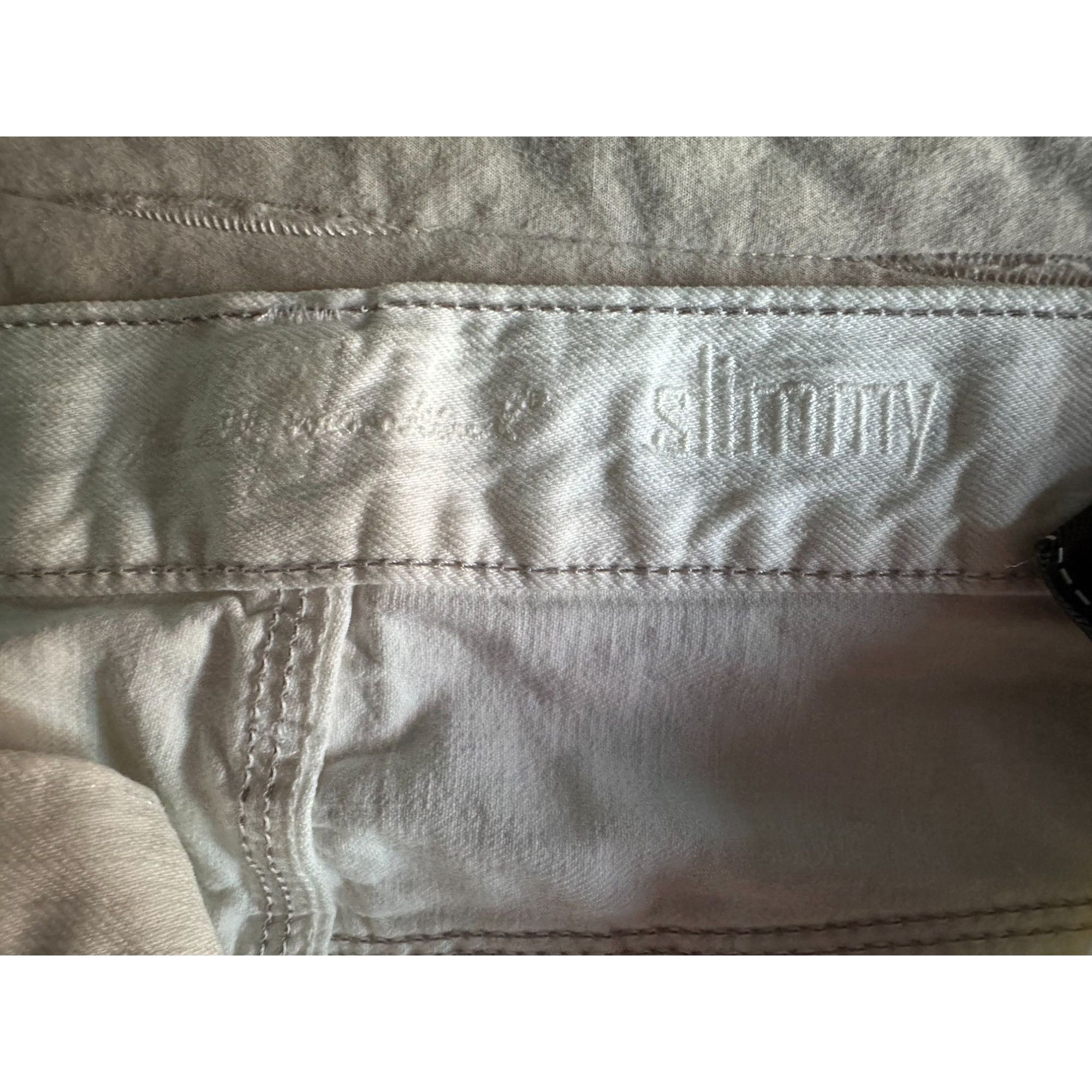 7 For All Mankind 7 FOR ALL MANKIND Sz 34 SLIMMY DENIM JEANS IN CLEAN WHITE Size US 34 / EU 50 - 6 Thumbnail