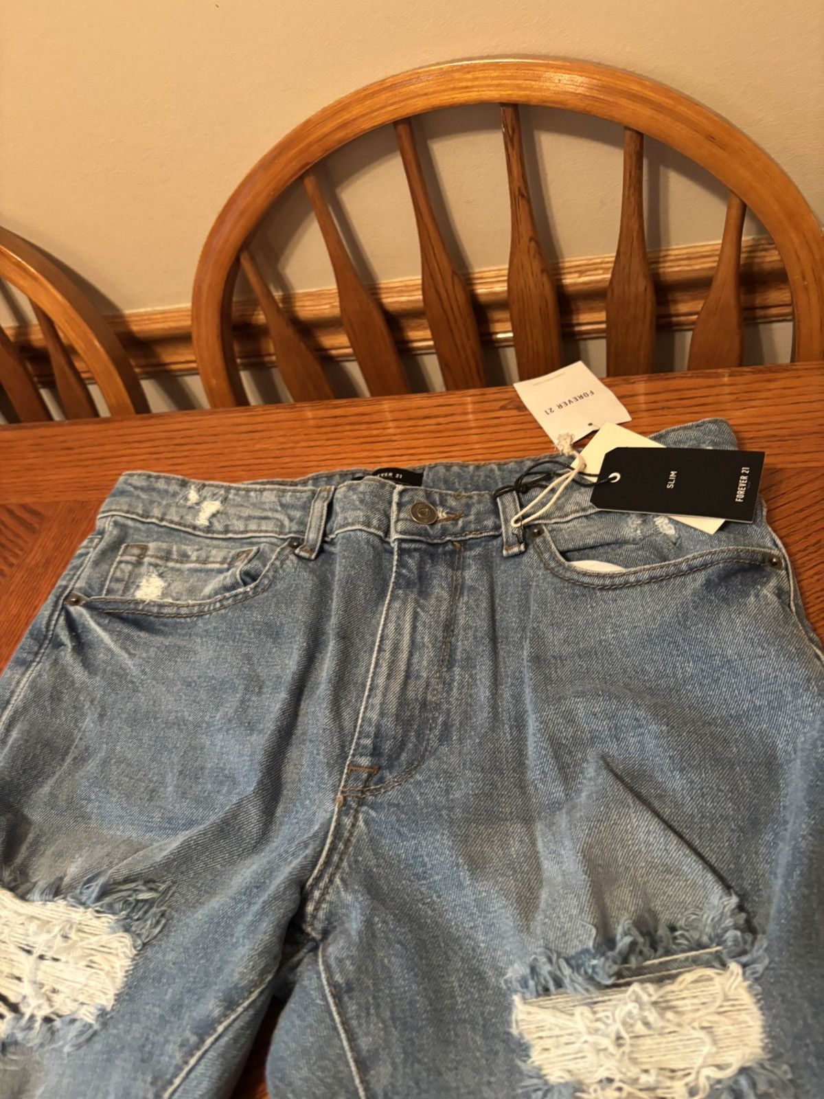 Forever 21 Forever 21 Men’s Jeans Slim Distressed Jeans Size 31 NWT New Size US 31 - 5 Thumbnail