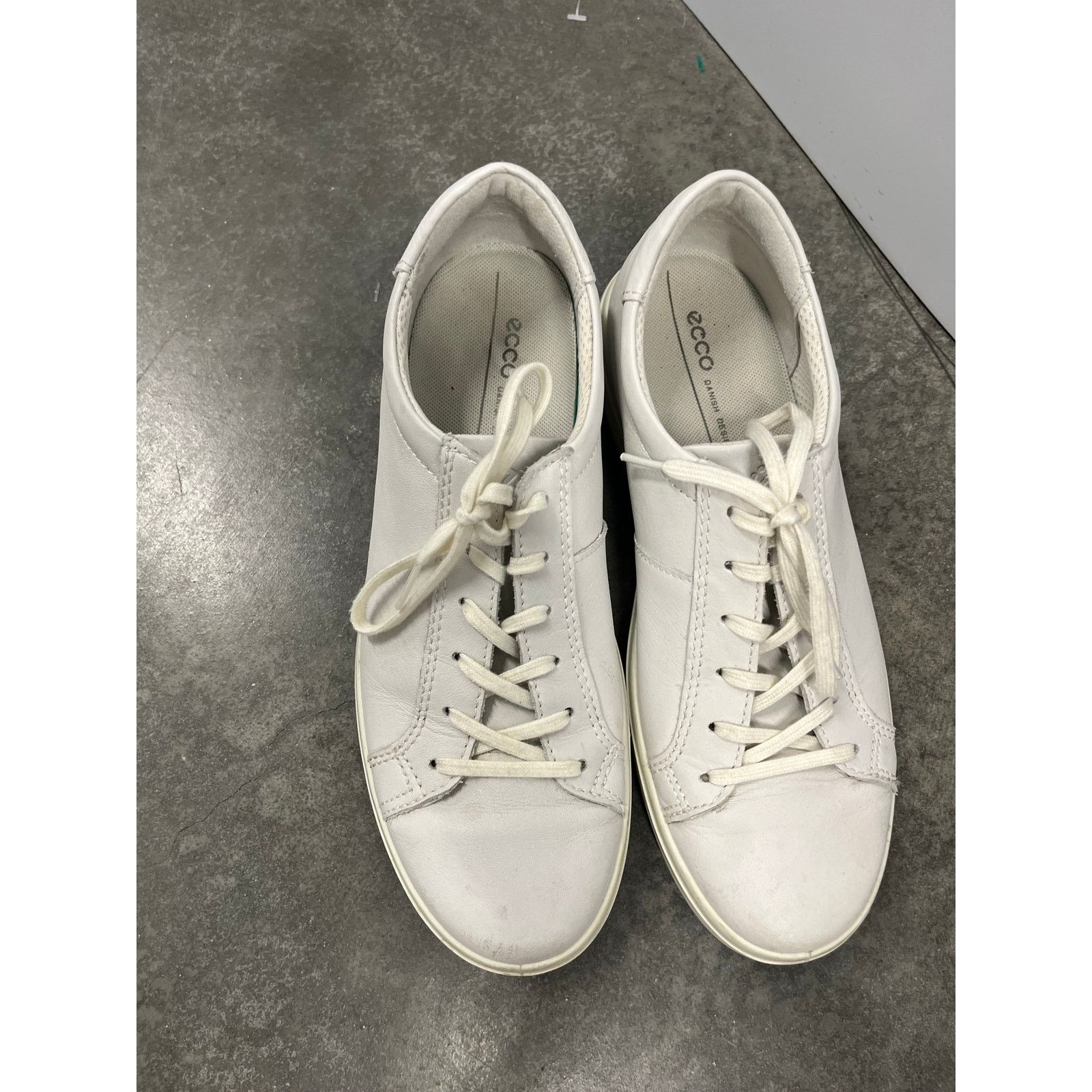 Ecco Ecco Womens Danish Design White Leather Casual Size US 9 / IT 39 - 2 Thumbnail