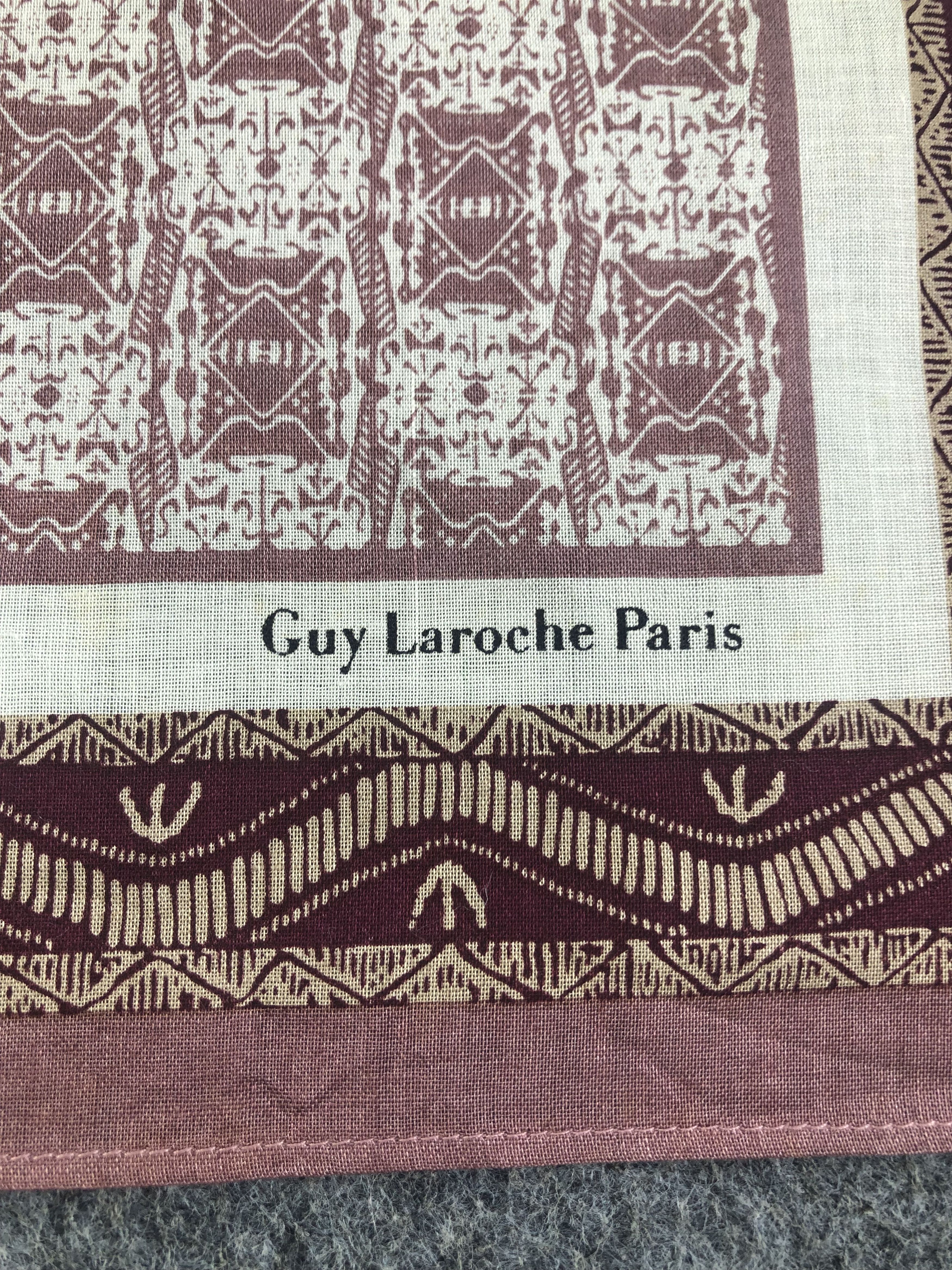 Guy Laroche × Vintage Guy Laroche Handkerchief / Bandana / Neckerchief Size ONE SIZE - 4 Thumbnail