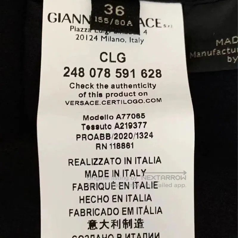 Versace Versace Black Cotton Women's Top . Size S / US 4 / IT 40 - 6 Thumbnail