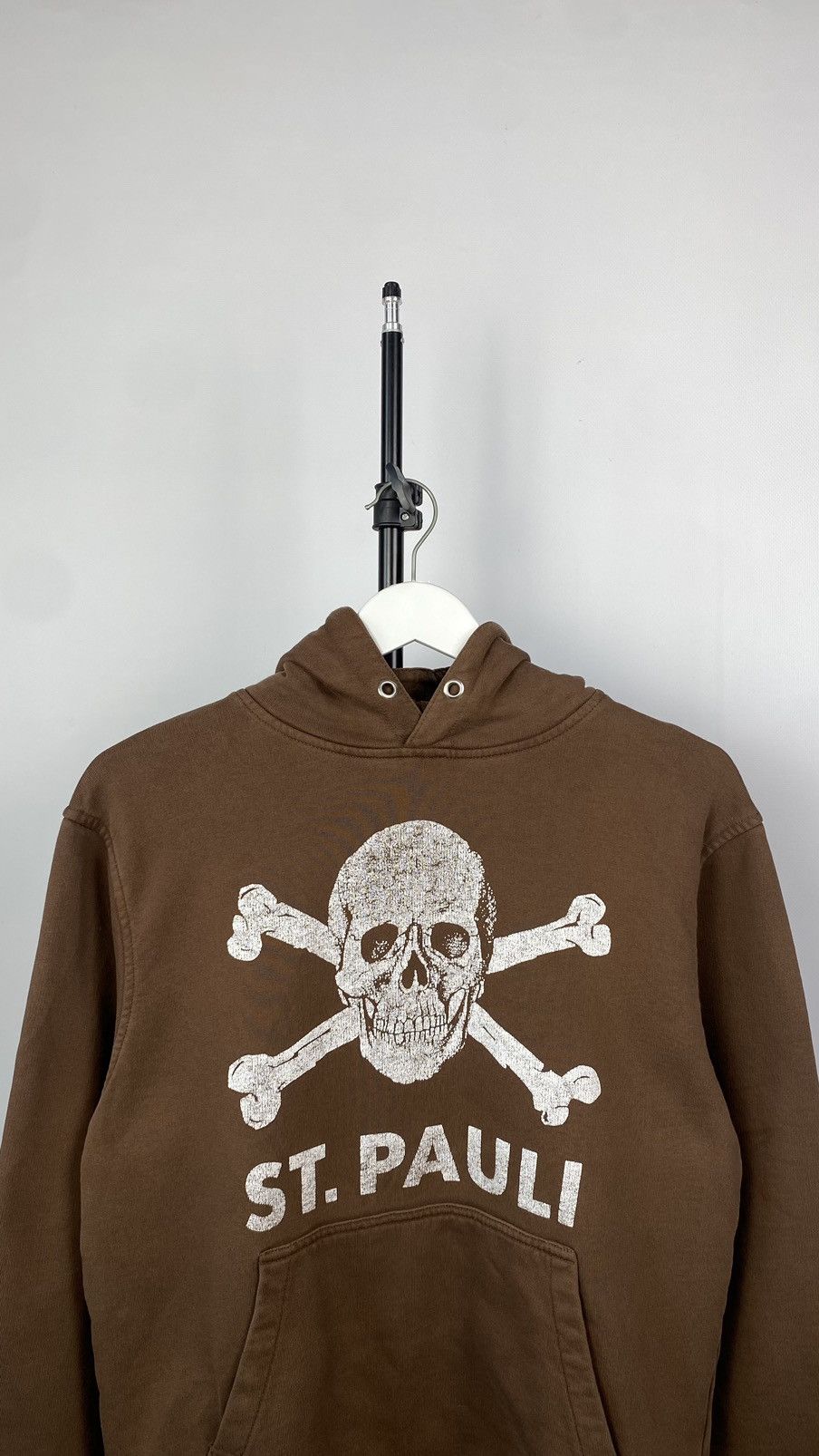 Vintage Vintage St.Pauli 90s Rare Brown Graphic Oversize Hoodie Size US S / EU 44-46 / 1 - 4 Thumbnail