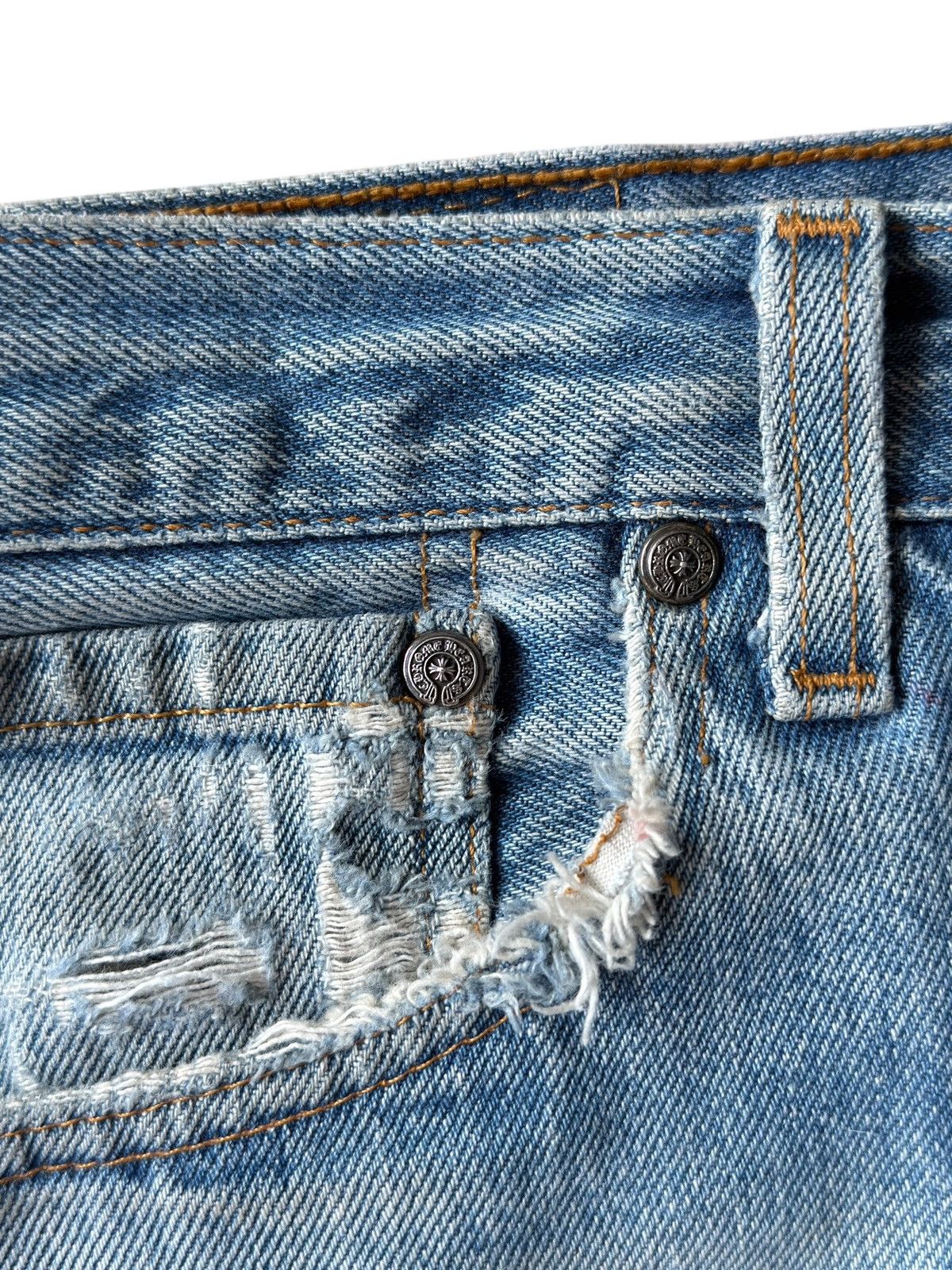 Chrome Hearts Chrome Hearts Red Patent Leather Patch 517 Levi’s Denim Jean Size US 32 / EU 48 - 12 Thumbnail