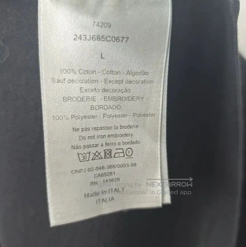 Dior Dior Black Cotton T. Size L / US 10 / IT 46 - 4 Thumbnail