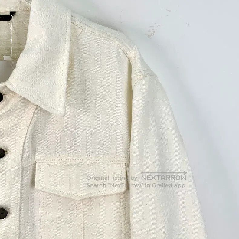 Fendi Fendi White logo jacquard all-over print cotton collar sin Size US S / EU 44-46 / 1 - 3 Thumbnail