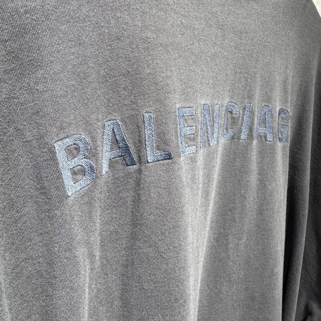 Balenciaga Balenciaga Spell Out logo embroidered tee Size US XXL / EU 58 / 5 - 4 Thumbnail