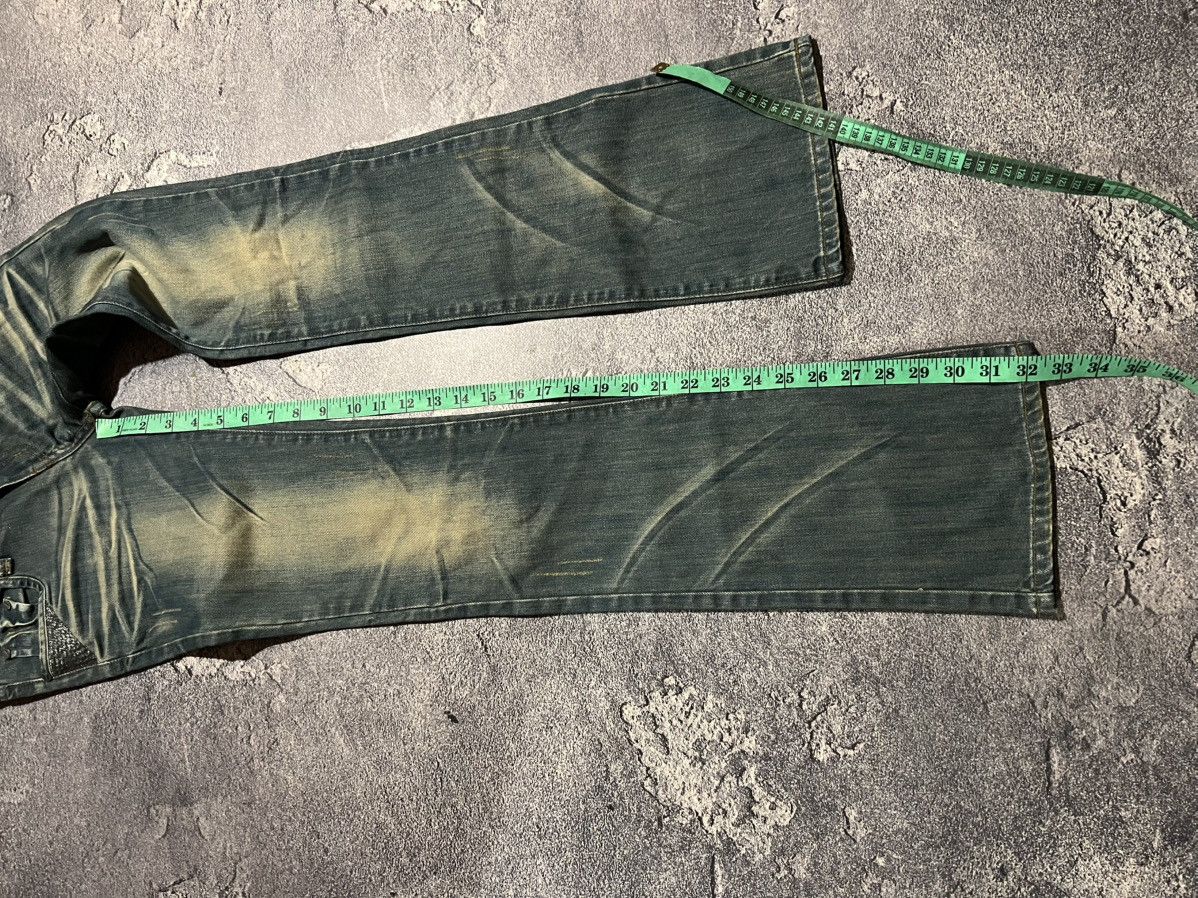 Japanese Brand Darkwear Glamour Faded Flared Jeans / Avan Garde Y2K Archive Size US 29 - 6 Thumbnail