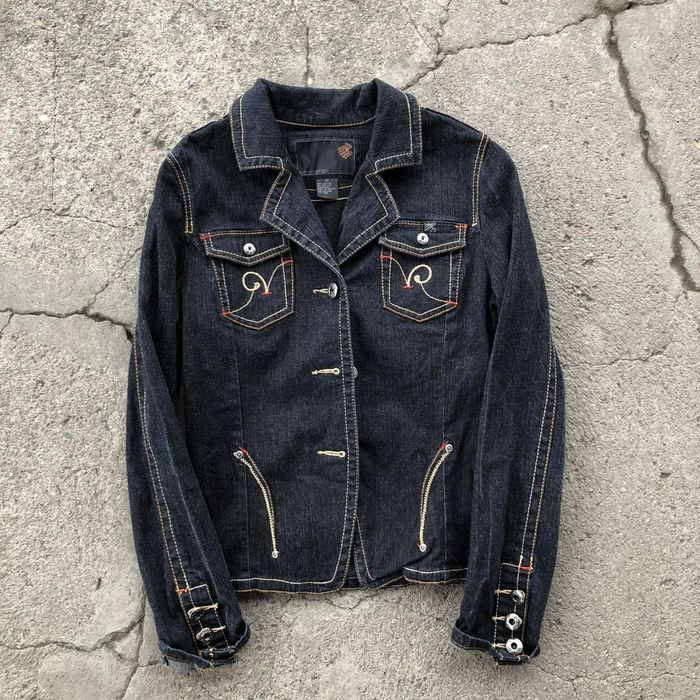 Vintage Y2k Rocawear Denim Jacket Blazer 