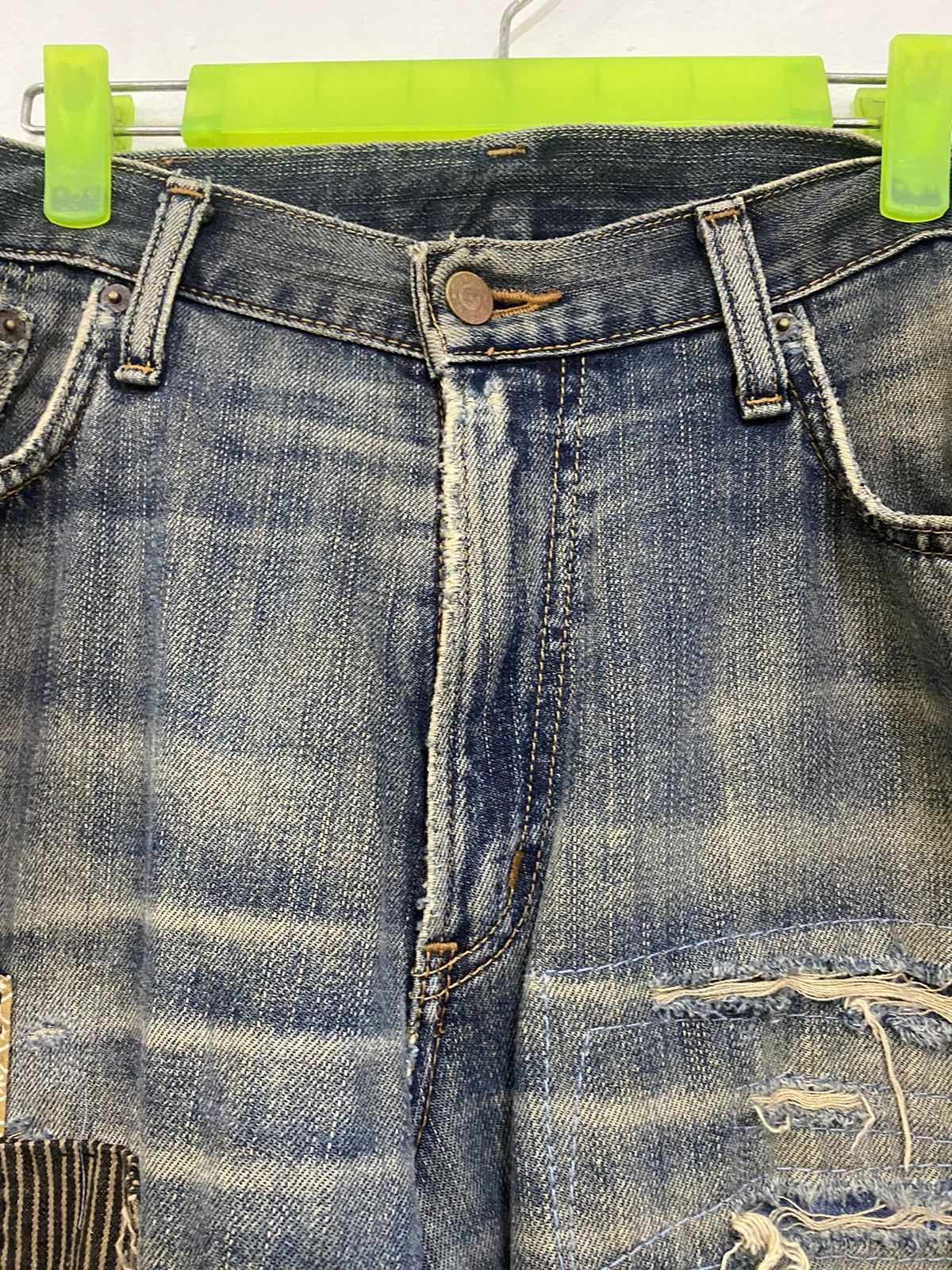 Edwin 💥VINTAGE EDWIN REWORK SHASIKO BORO JAPAN Size US 36 / EU 52 - 8 Thumbnail