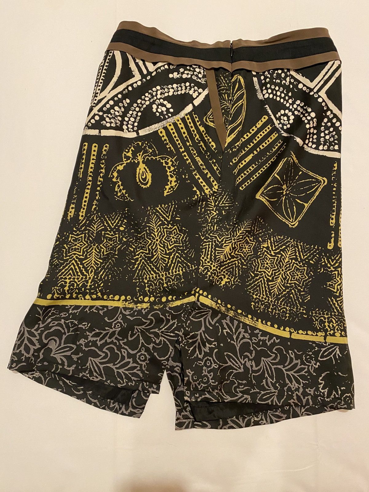 Designer × Etro Etro crazy mini skirts size 38 print made in italy silk lino Size 27" / US 4 / IT 40 - 6 Thumbnail