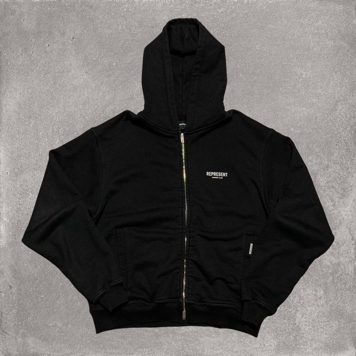 Represent Clo. Represent Small Owners Club Full Zip Black Hoodie Size US S / EU 44-46 / 1 - 1 Thumbnail