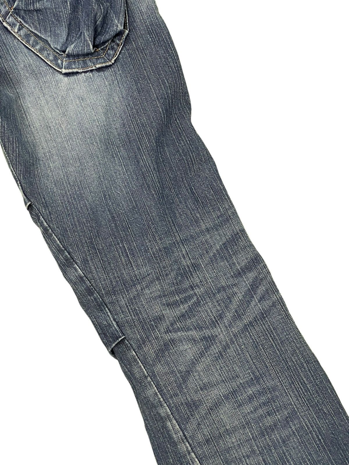 Japanese Brand Flare Jeans Edwin Cargo Faded Distress Boot Cut 8🟦8 Size US 32 / EU 48 - 17 Thumbnail