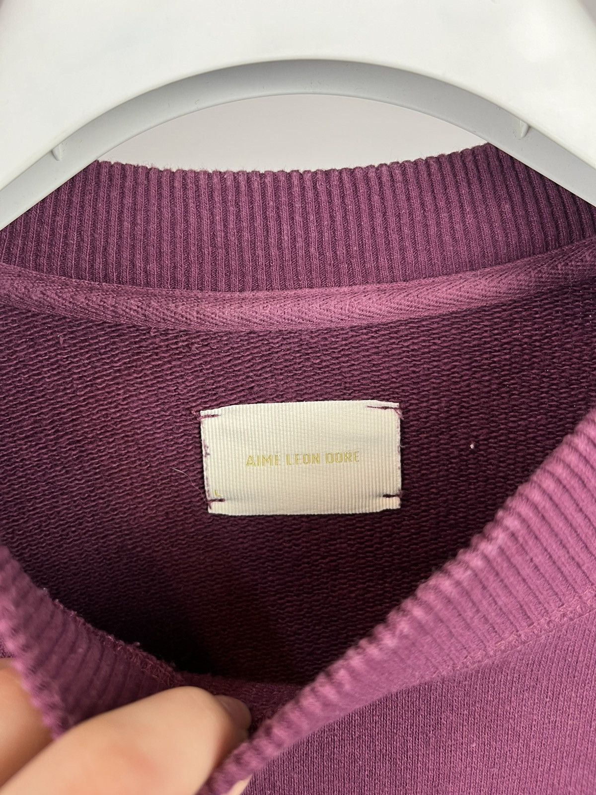 Aime Leon Dore Aime Leon Dore Tonal Logo crewneck sweatshirt burgundy Size US L / EU 52-54 / 3 - 3 Thumbnail