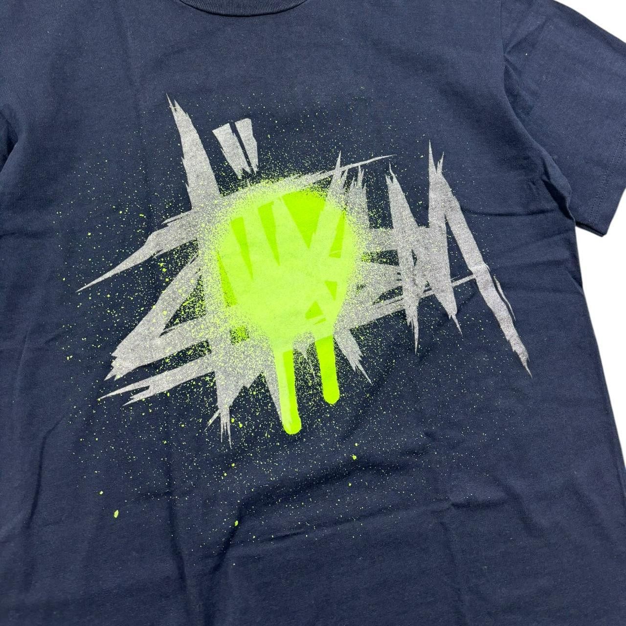 Stussy Vintage 2000s Stussy Spray Paint Navy T-Shirt - Medium Size US M / EU 48-50 / 2 - 2 Thumbnail