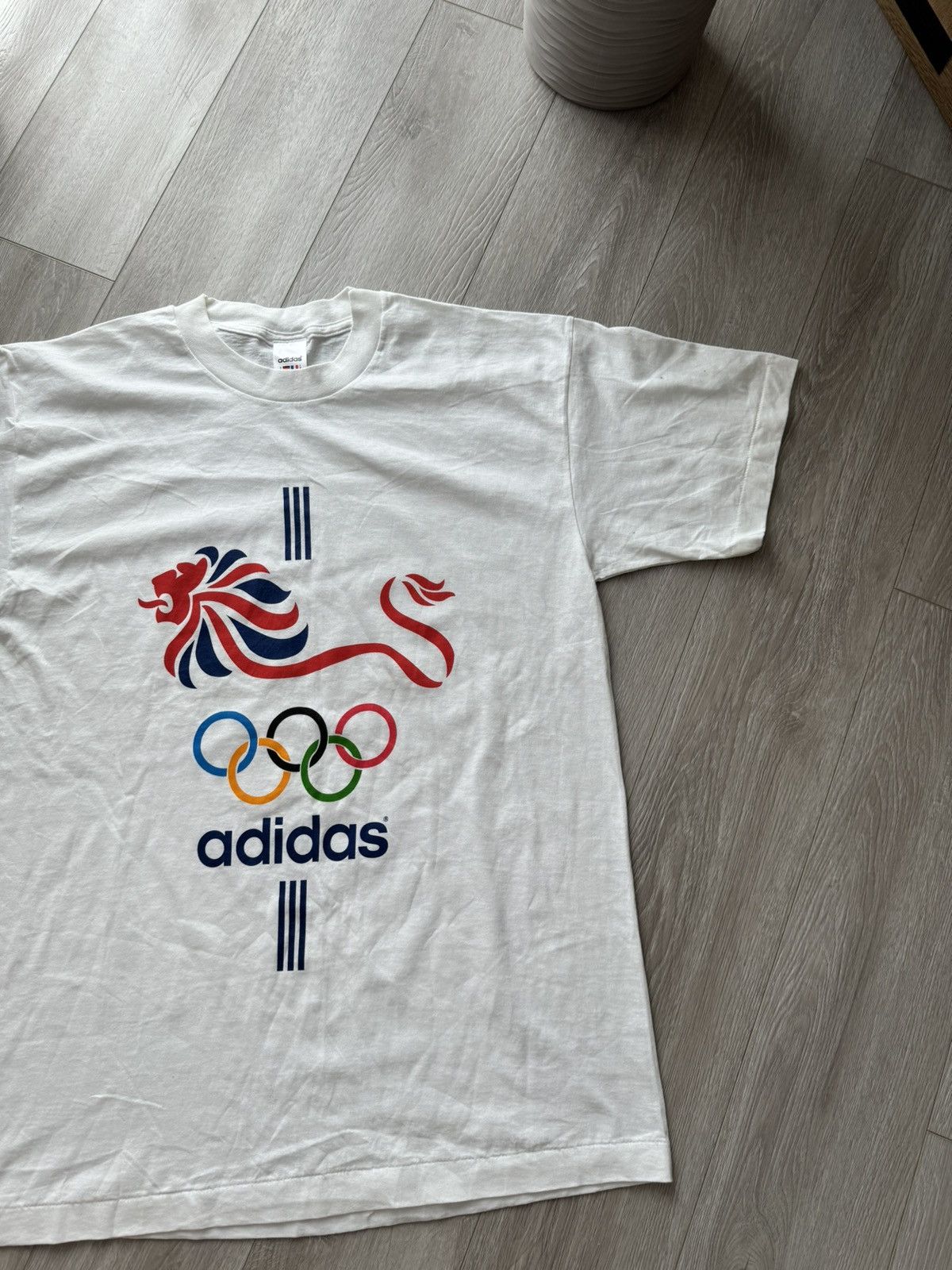 Adidas Vintage Adidas 1996 Atlanta Olympic Games T Shirt Tee Size US XL / EU 56 / 4 - 3 Thumbnail