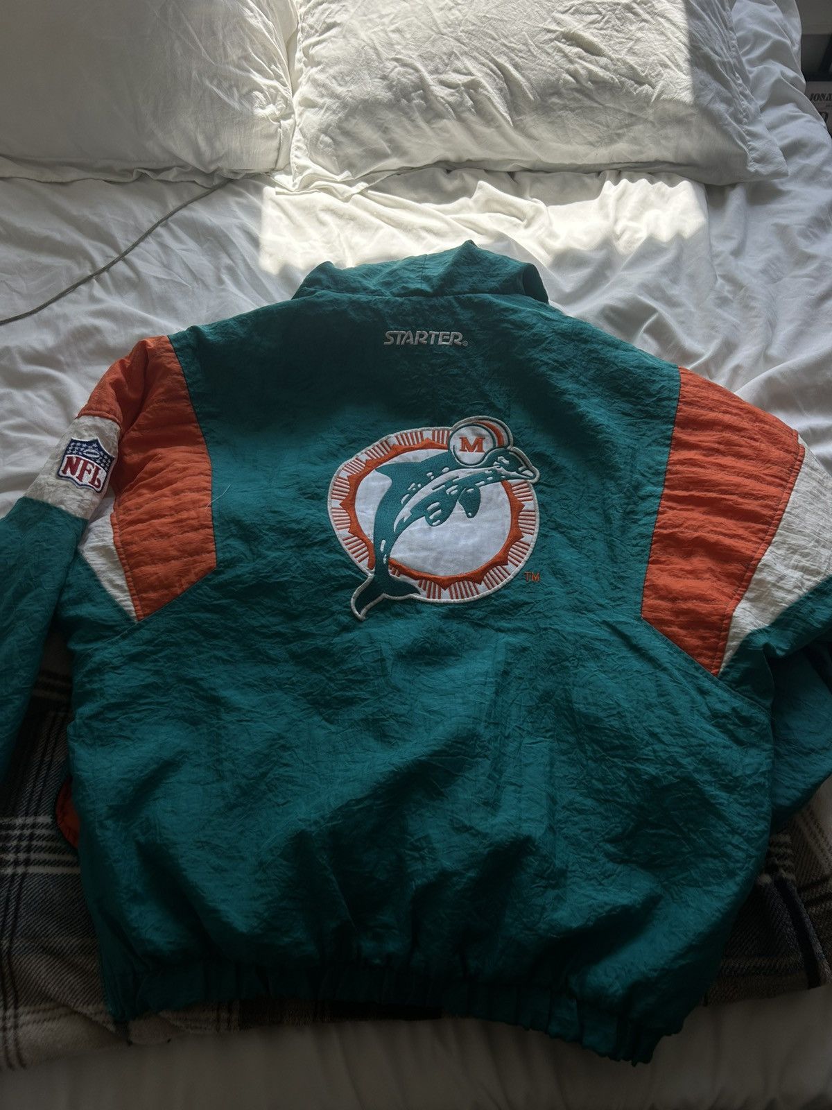 NFL Vintage Starter NFL Dolphins Jacket Size US XL / EU 56 / 4 - 4 Thumbnail