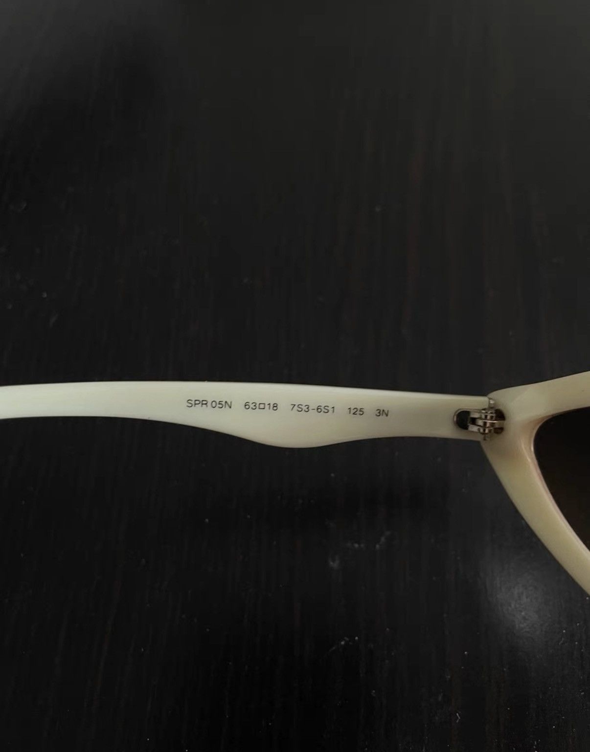 Prada Prada Runway White Irregular Sunglasses Size ONE SIZE - 5 Thumbnail