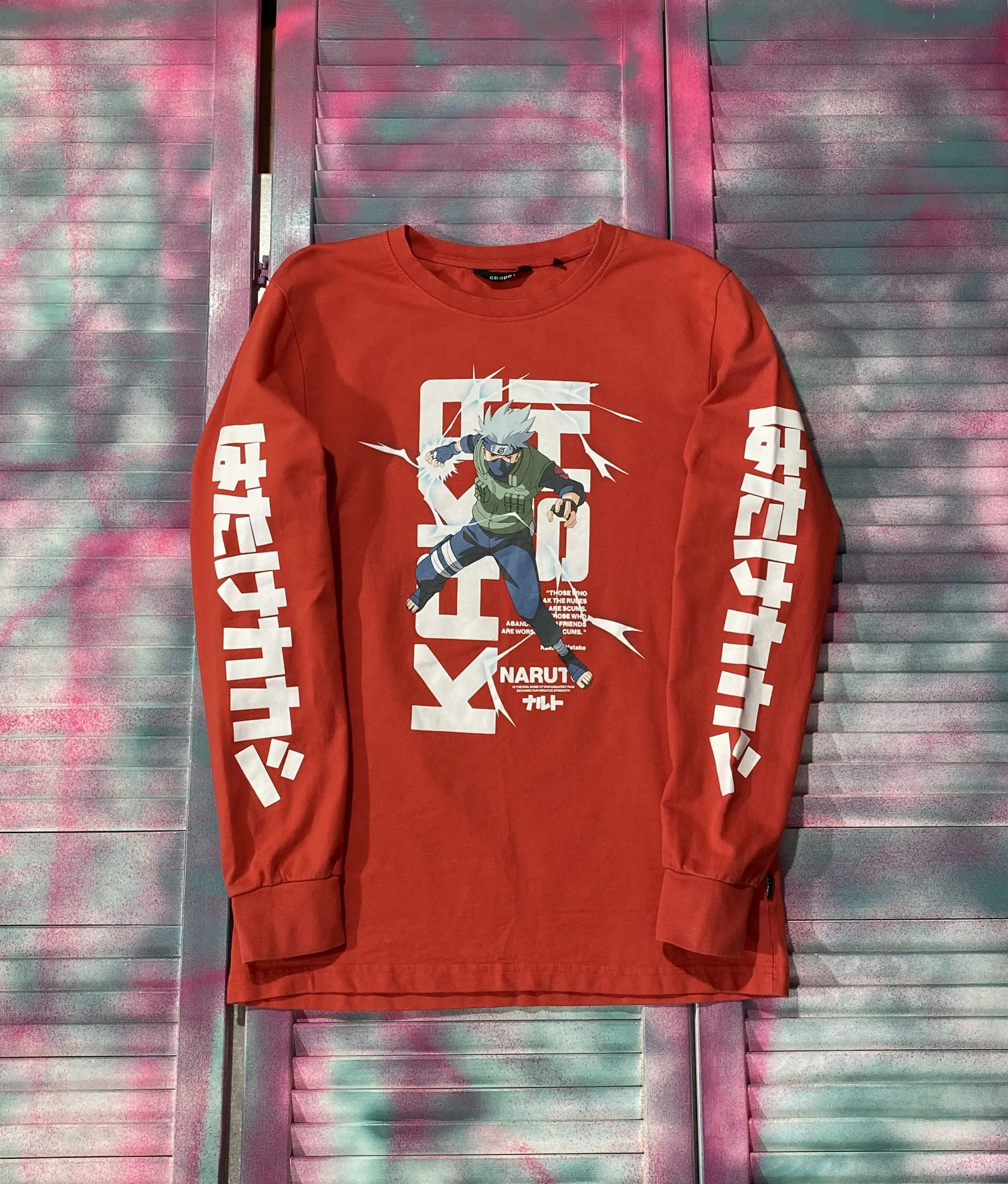 Anime Vintage Y2K Naruto BIG logo Long Sleeve Size US M / EU 48-50 / 2 - 5 Thumbnail