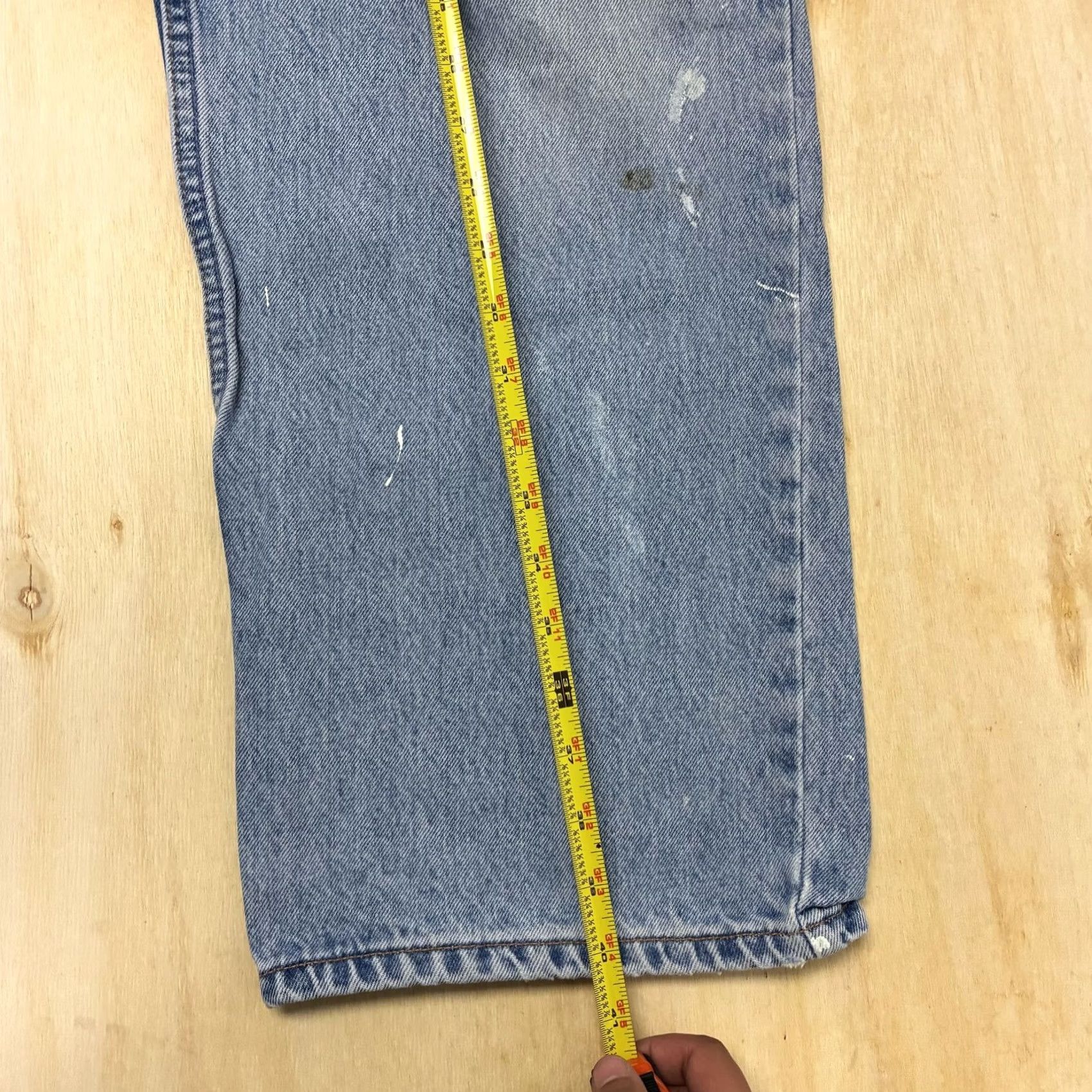 Old Navy Old Navy Jeans Mens 40x30 Light Wash Blue Denim Relaxed Straight Distressed Vintage N/A Size US 40 / EU 56 - 5 Thumbnail
