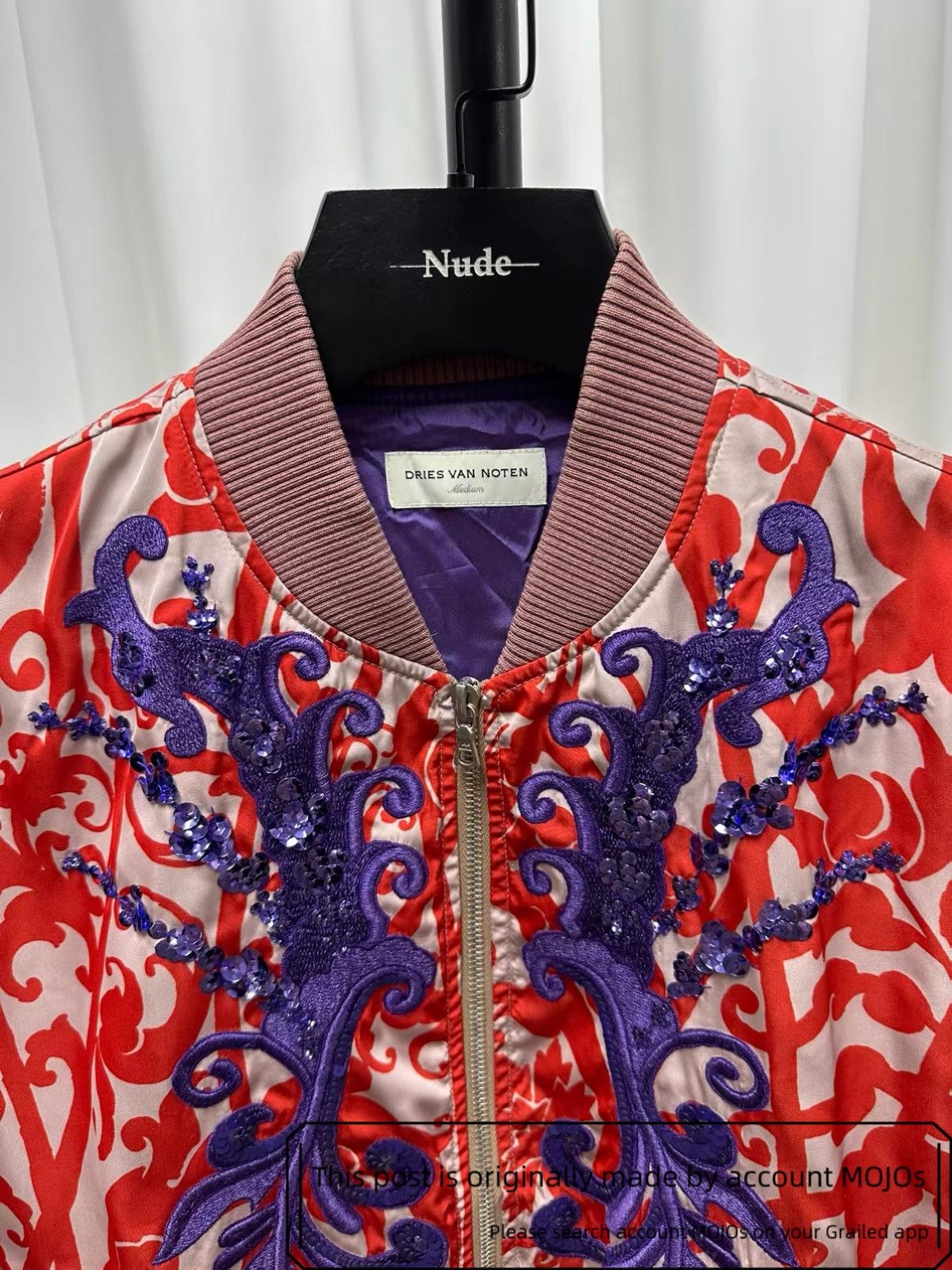 Dries Van Noten Sz M Dries Van Noten Flower Stitch Scale Jacket mojos1502 Size US M / EU 48-50 / 2 - 4 Thumbnail