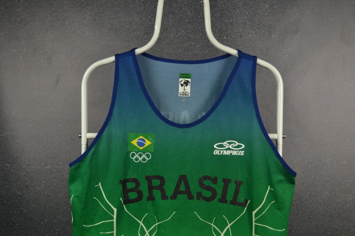 USA Olympics BRASIL Olympic Games running jersey tank top sleeveless Size US M / EU 48-50 / 2 - 3 Thumbnail