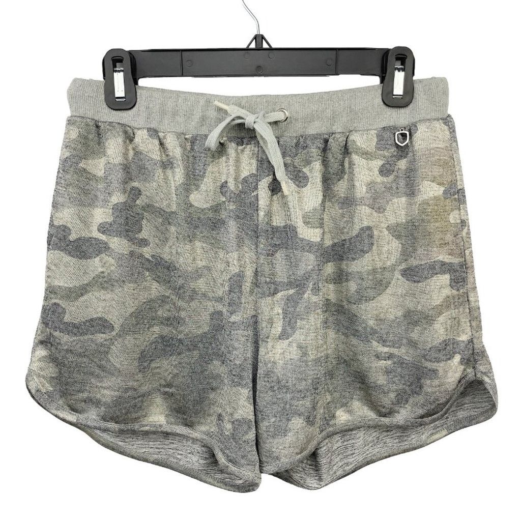 Rudsak RUDSAK Knitted Camo Shiny Boxing Athletic Gray Gold Shorts M Size 30" / US 8 / IT 44 - 2 Thumbnail
