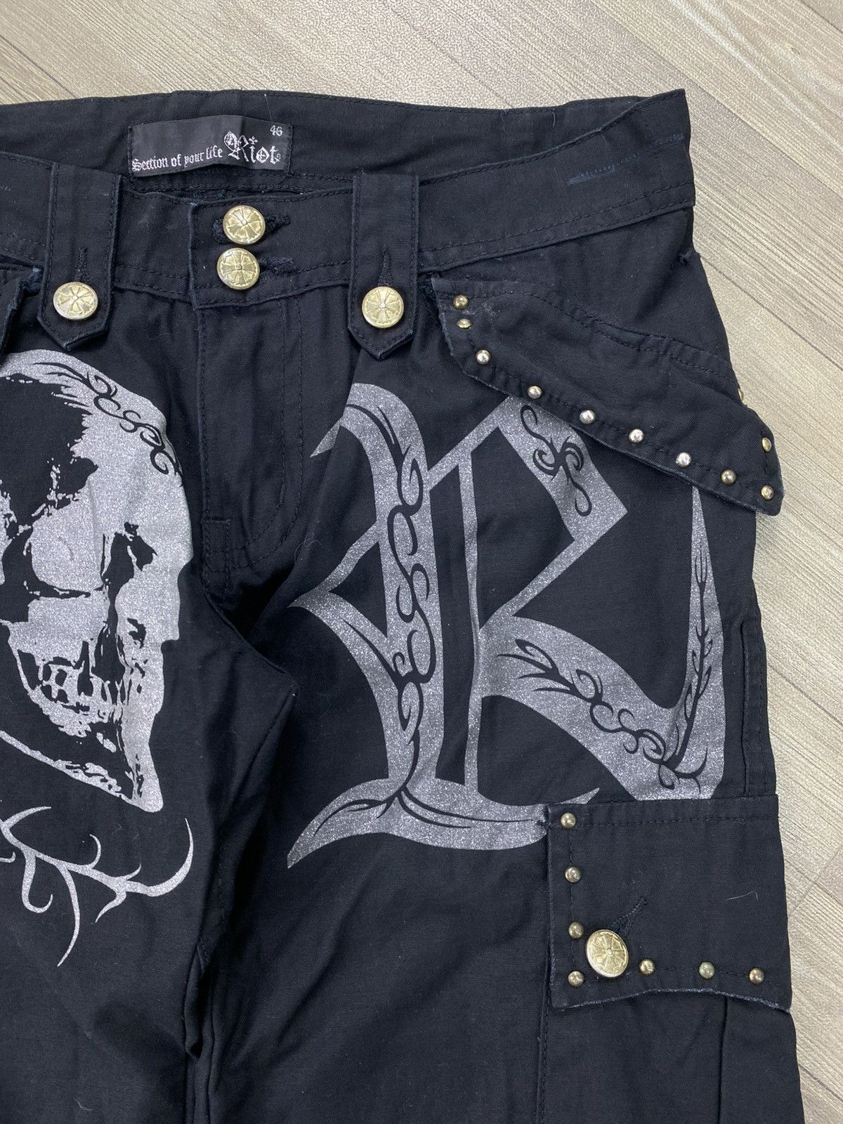 Hysteric Glamour 2000s Skulls Riot Ifsixwasnine Lgb Punk Bondage Cargo Pants Size US 30 / EU 46 - 8 Thumbnail