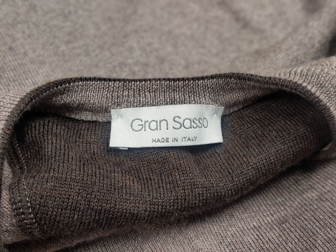 Gran Sasso Gran Sasso Italy Design Classic Lana Wool Brown Sweater Size US L / EU 52-54 / 3 - 13 Thumbnail