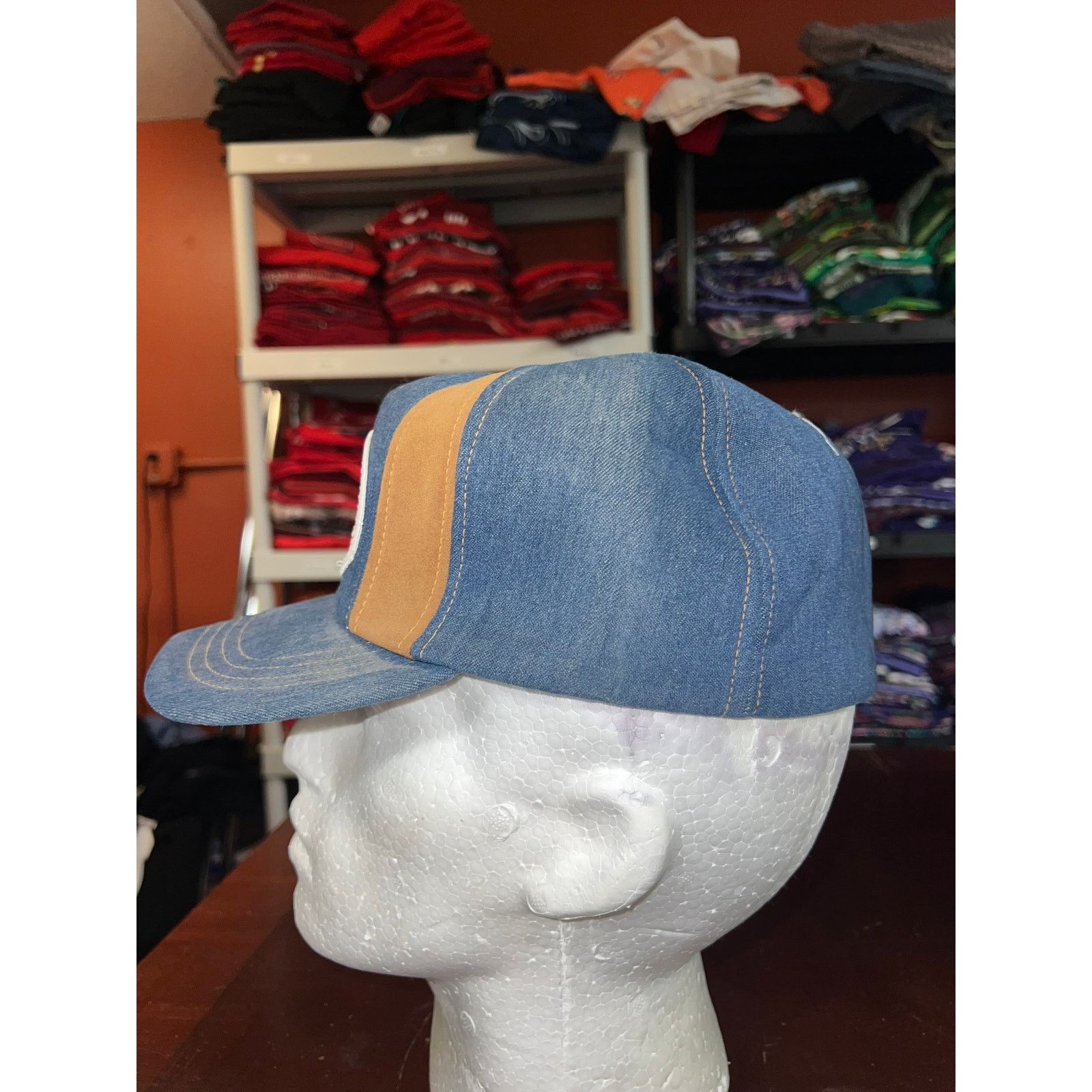 Vintage Vintage Denim Jesus Hat Cowboy Charter Fellowship VTG 80s OS Size ONE SIZE - 4 Thumbnail