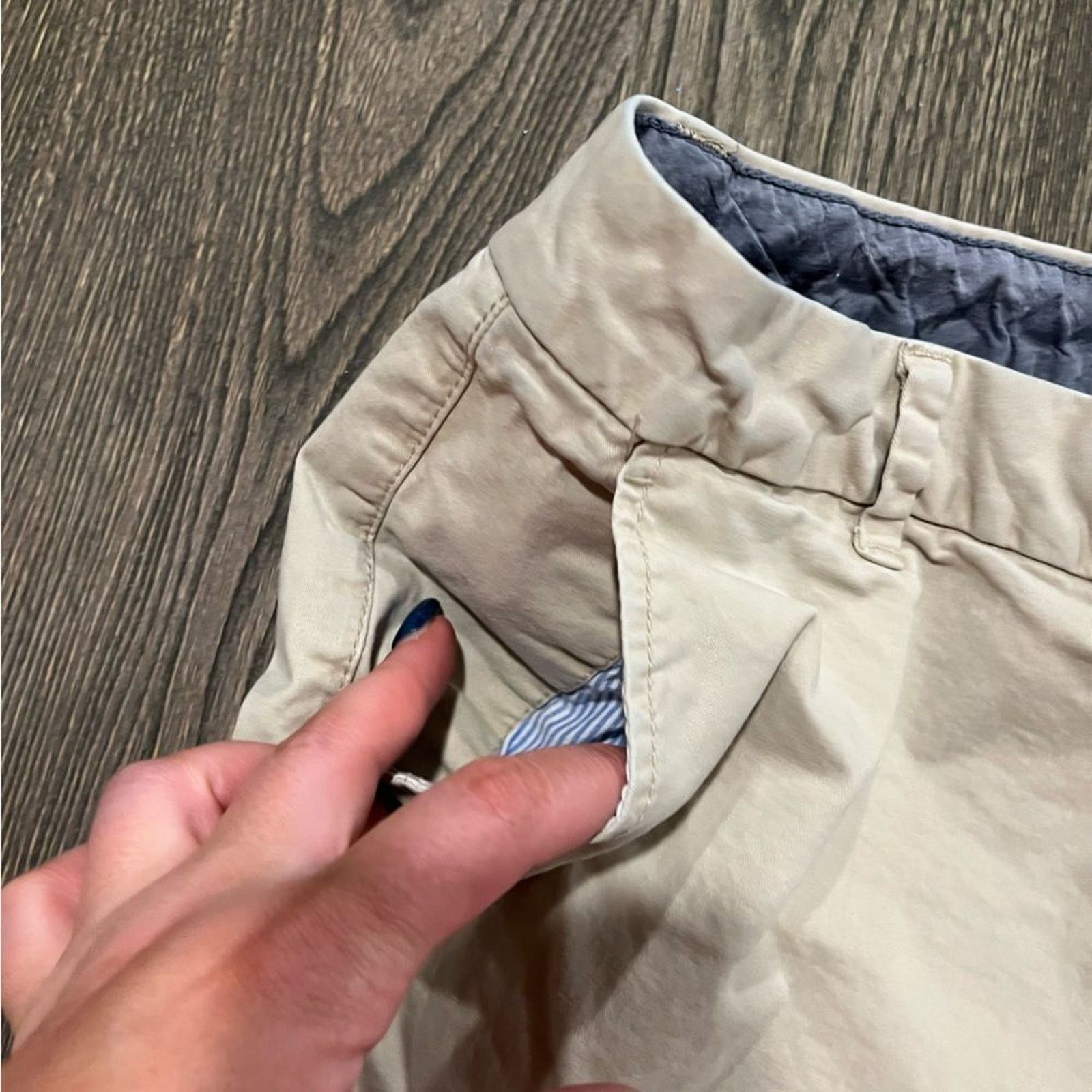 Tommy Hilfiger Tommy Hilfiger Womens Chino Pants Classic Straight Leg 12 Size 34" / US 12 / IT 48 - 4 Thumbnail