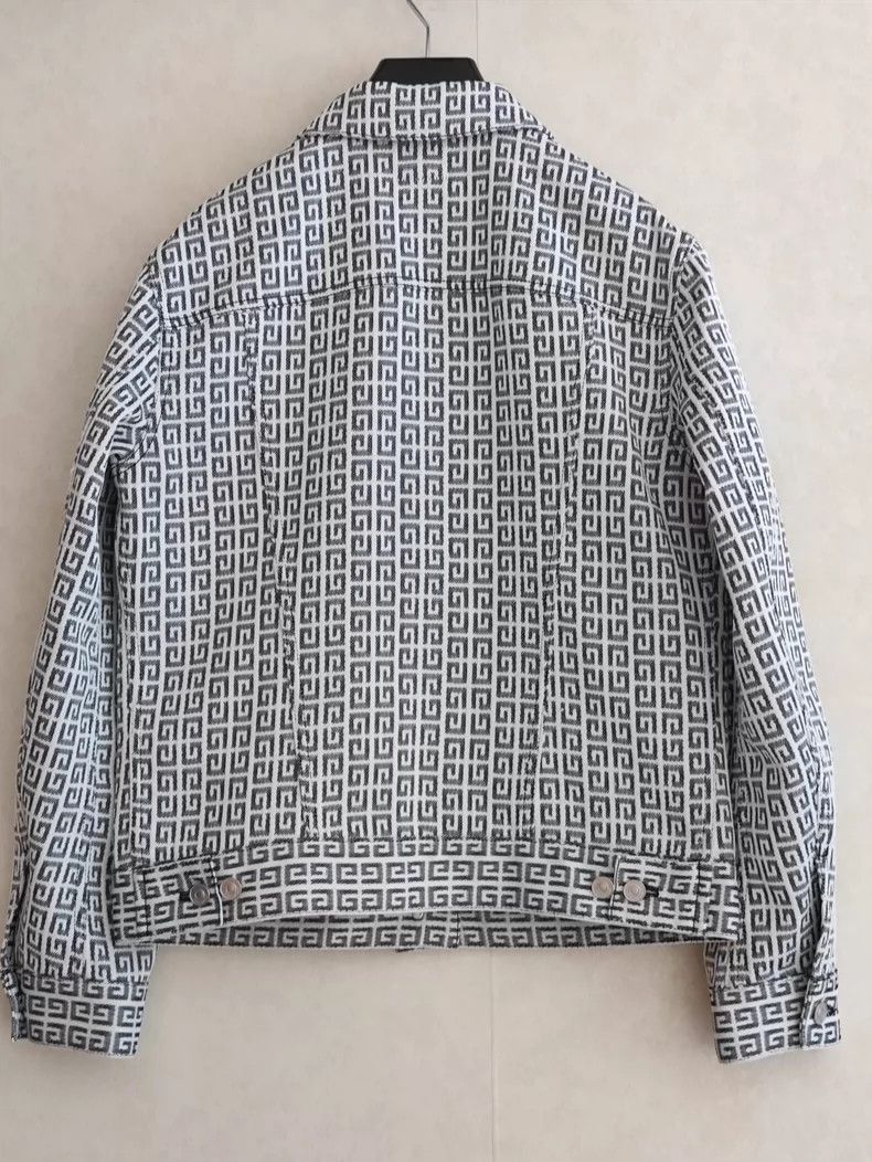 Givenchy Givenchy Givenchy Logo Denim Jacket in White -2507 Size US S / EU 44-46 / 1 - 2 Thumbnail