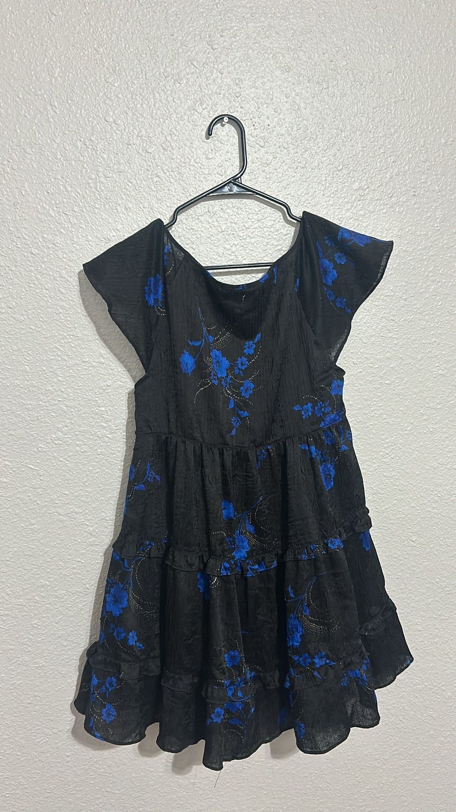 Urban Outfitters 🌸 Urban Outfitters Bea Black Floral Mini Dress - Size S 🌸 Size S / US 4 / IT 40 - 3 Thumbnail