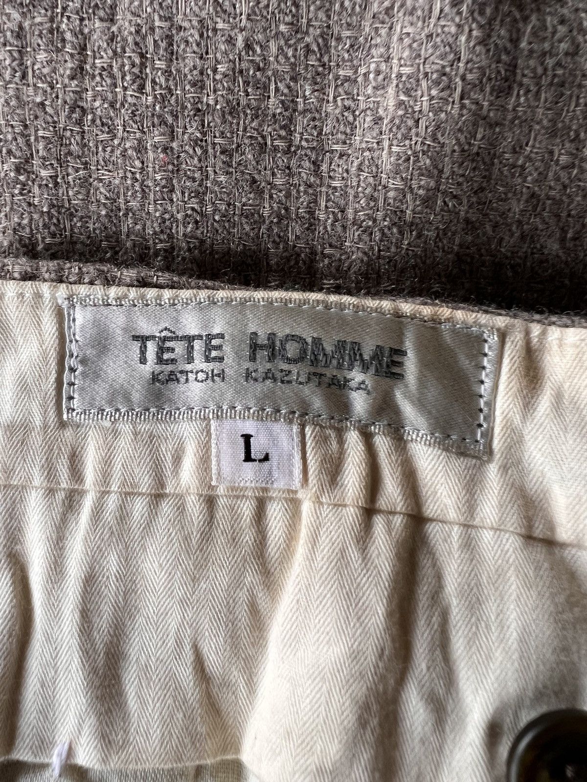 Cashmere & Wool Tete Homme Kazutaka Katoh Wool Baggy Pant Grailed