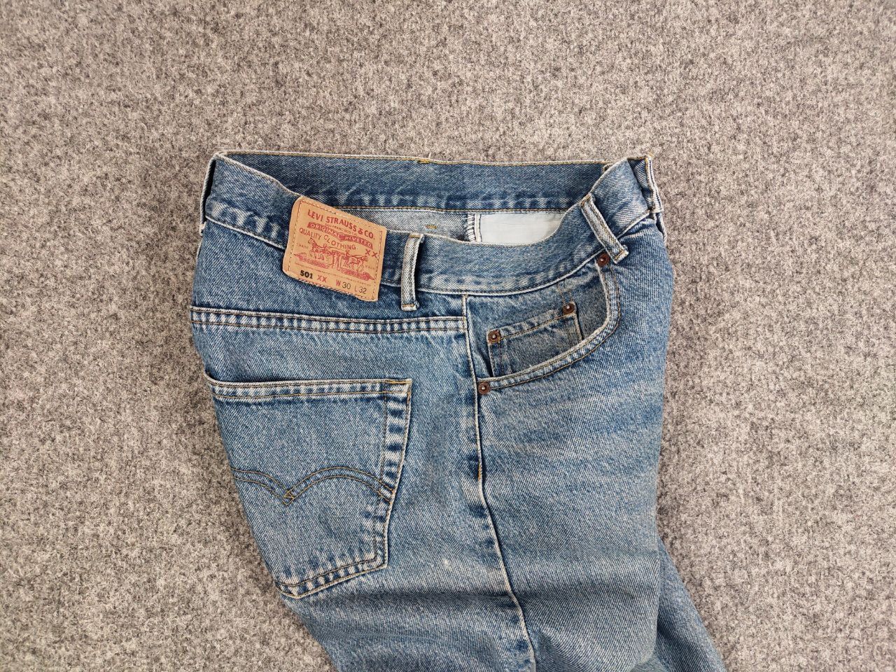 Levi's Vintage 80's Levis 501 Distressed Denim Jeans made in USa Size US 30 / EU 46 - 16 Thumbnail