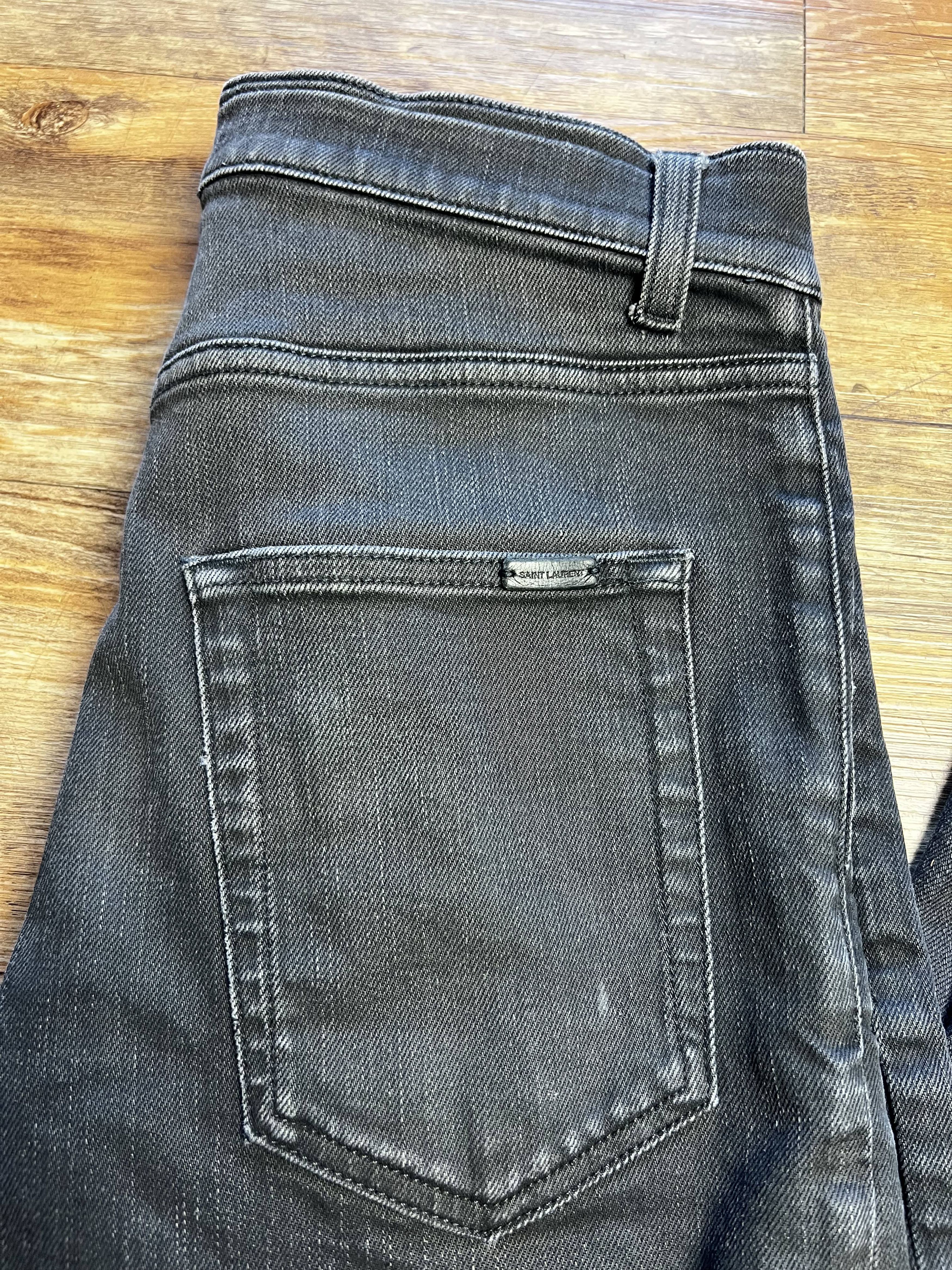 Saint Laurent Paris Saint Laurent Paris D02 Black Skinny Jeans Size US 30 / EU 46 - 10 Thumbnail
