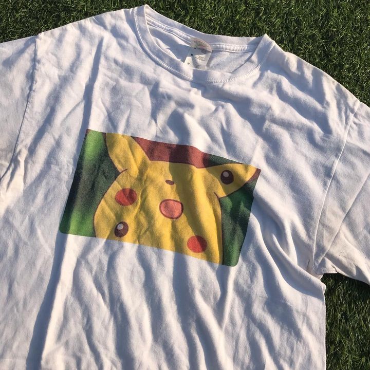 Anime × Japanese Brand × Pokemon Vintage Pokemon Tee Pikachu iconic icon In Fruit of the loo Size US M / EU 48-50 / 2 - 1 Thumbnail