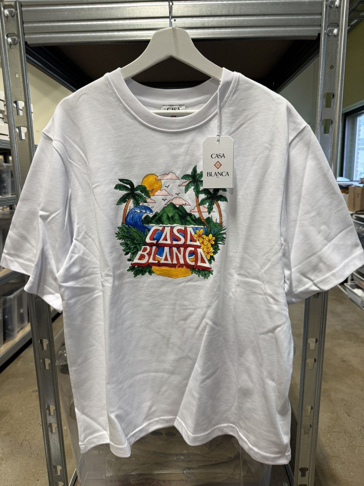 T-shirt Casablanca Blanc - Taille M - Homme - Neuf Avec étiquettes