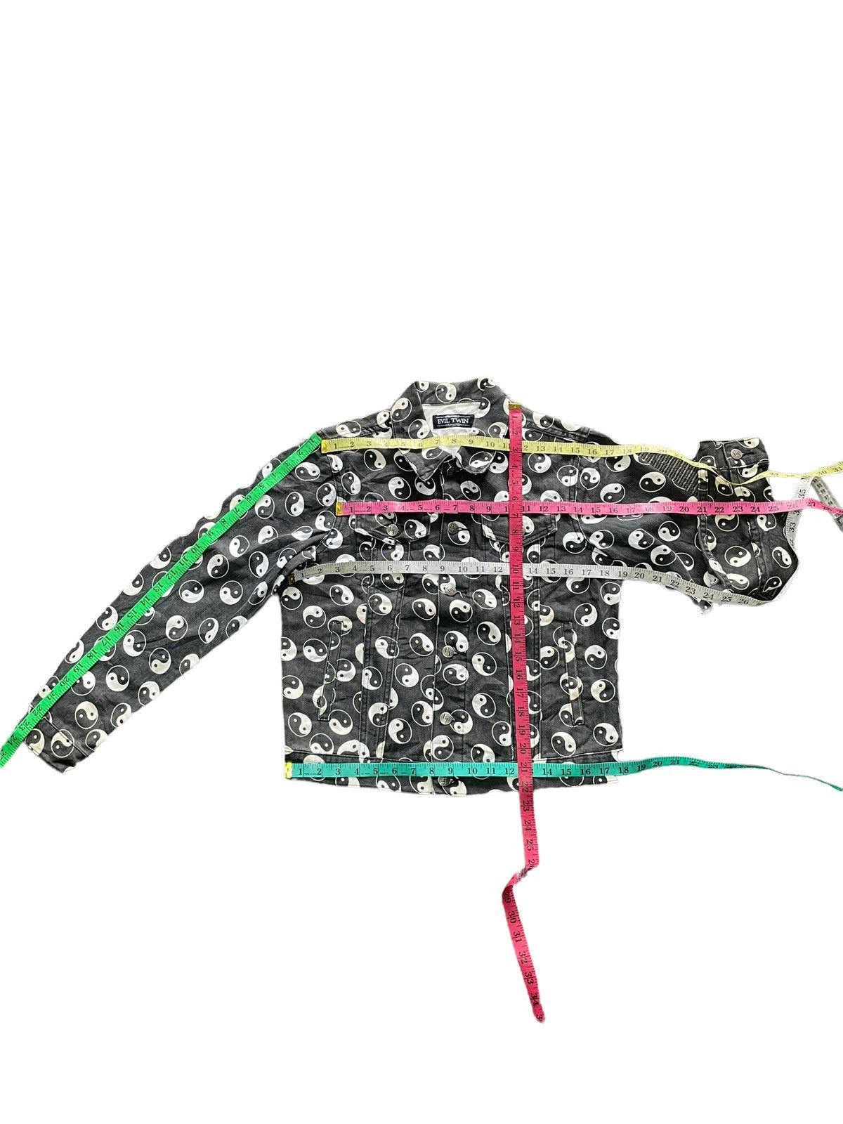If Six Was Nine Evil Twin Overprint Taosim Denim Jacket Size US S / EU 44-46 / 1 - 11 Thumbnail