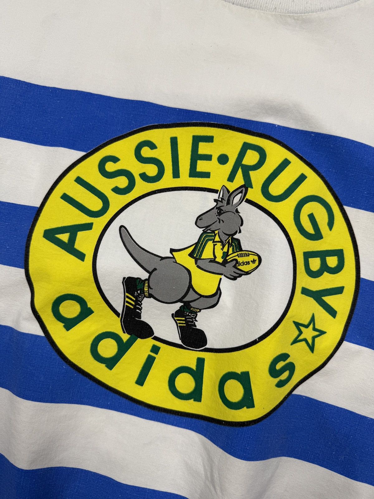 Adidas Vintage 80s Adidas Aussie Rugby Crewneck Rare Size US XL / EU 56 / 4 - 3 Thumbnail