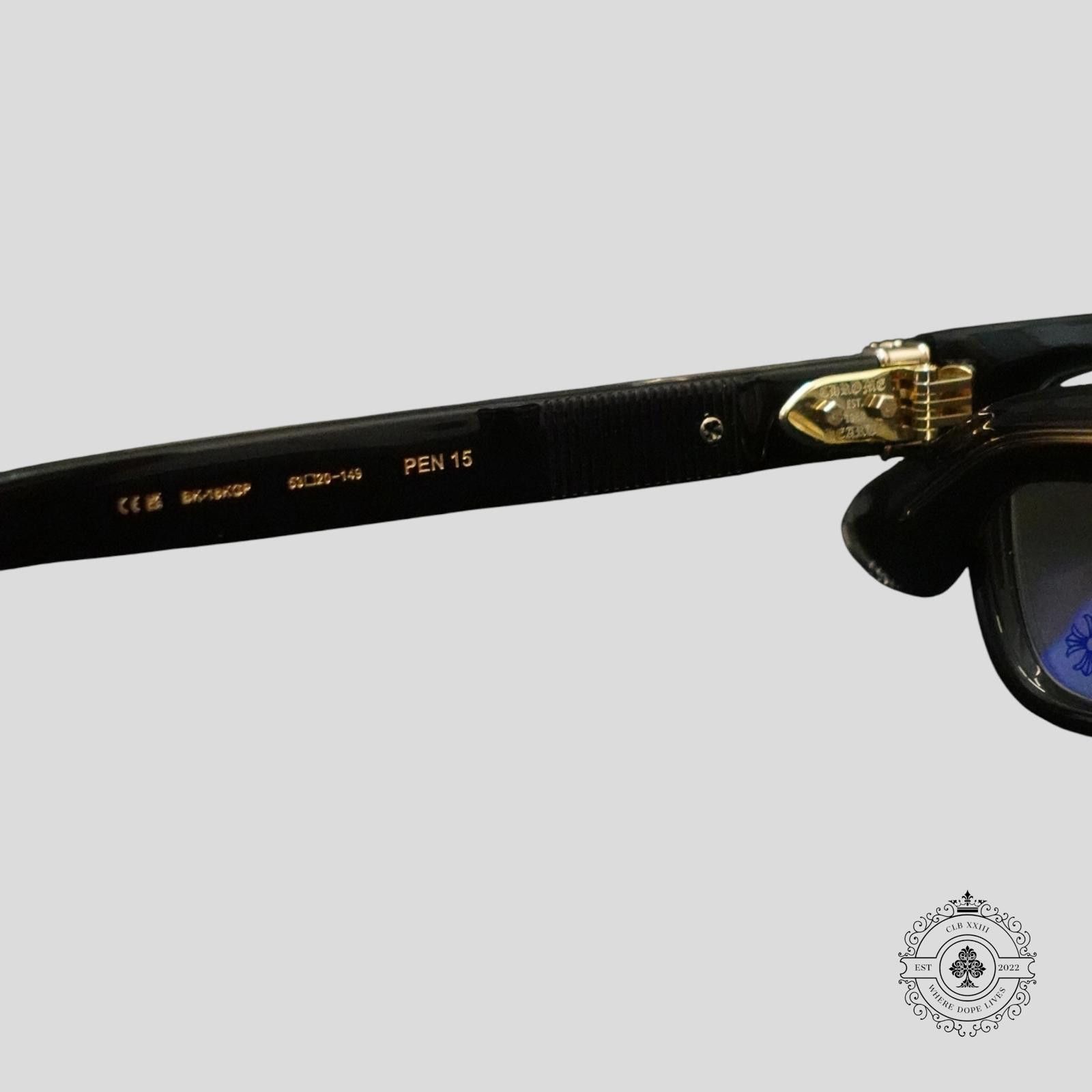 Chrome Hearts Chrome Hearts Pen 15 Glasses in Black/Gold Size ONE SIZE - 6 Thumbnail