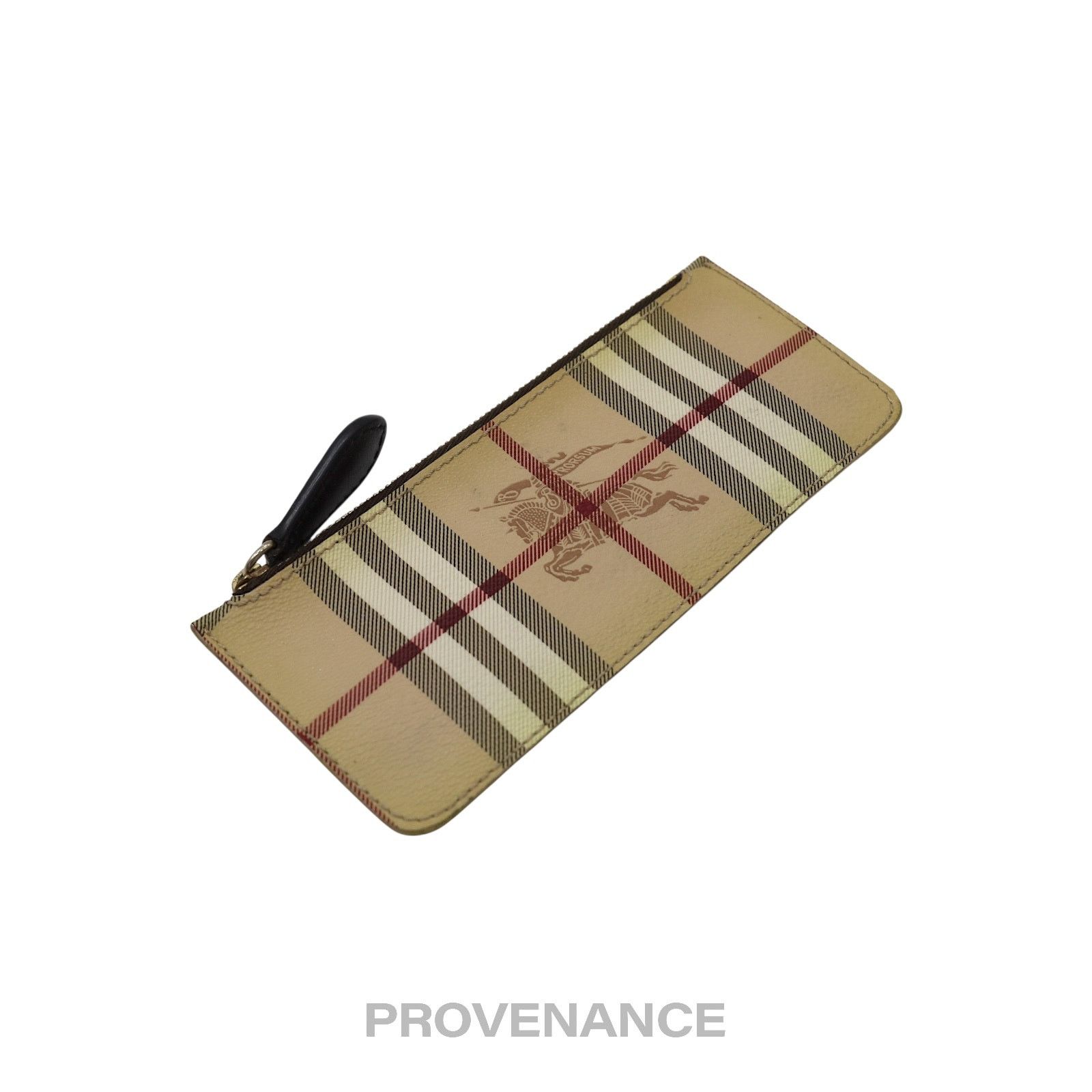 Burberry 🔴 Burberry Zip Pouch - Haymarket Check Chocolate Brown Size ONE SIZE - 4 Thumbnail