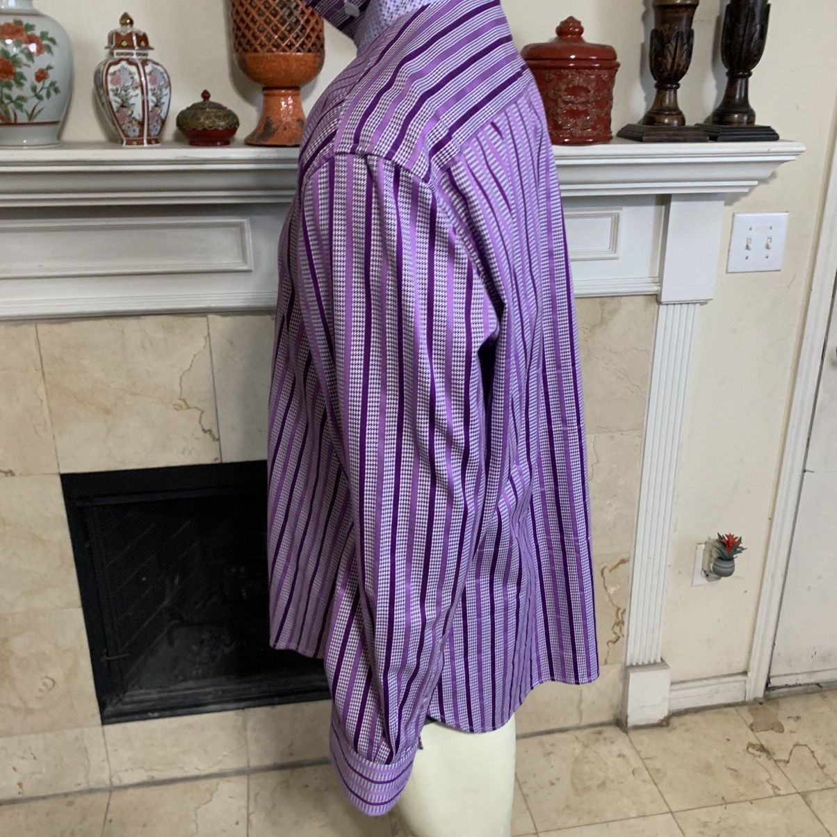 Robert Graham Striped shirt 3XL Tailored Fit Size US XXL / EU 58 / 5 - 10 Thumbnail