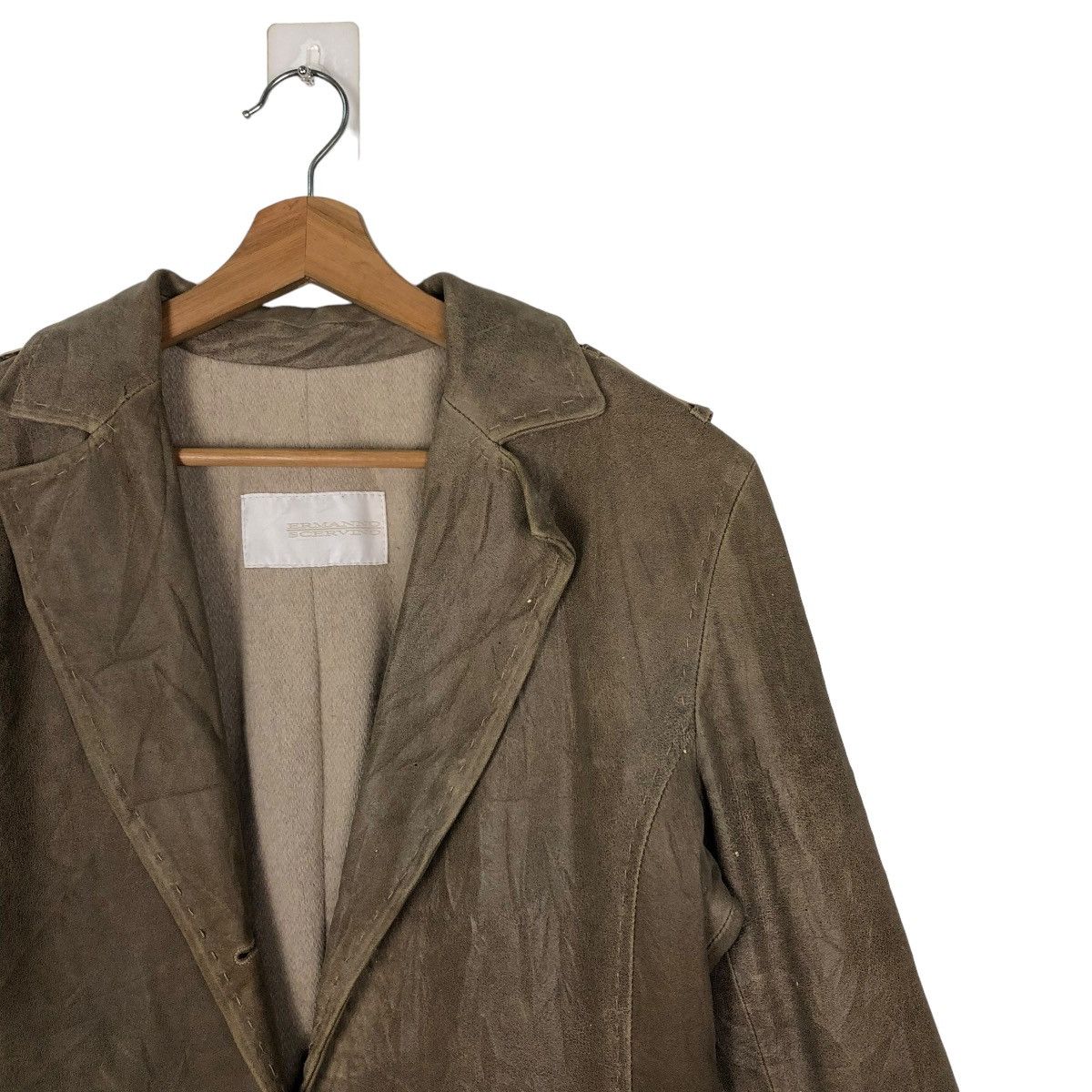Japanese Brand 🔥VINTAGE BIKER LEATHER JACKET ERMANNO SCERVINO ISSEY MIYAKE Size US S / EU 44-46 / 1 - 5 Thumbnail