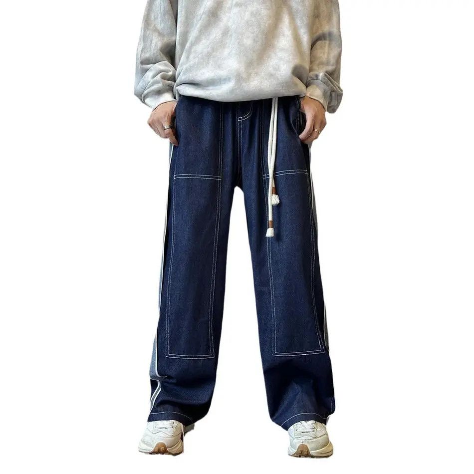 Japanese Brand × Jean Loose straight leg high street jeans Size US 32 / EU 48 - 1 Thumbnail